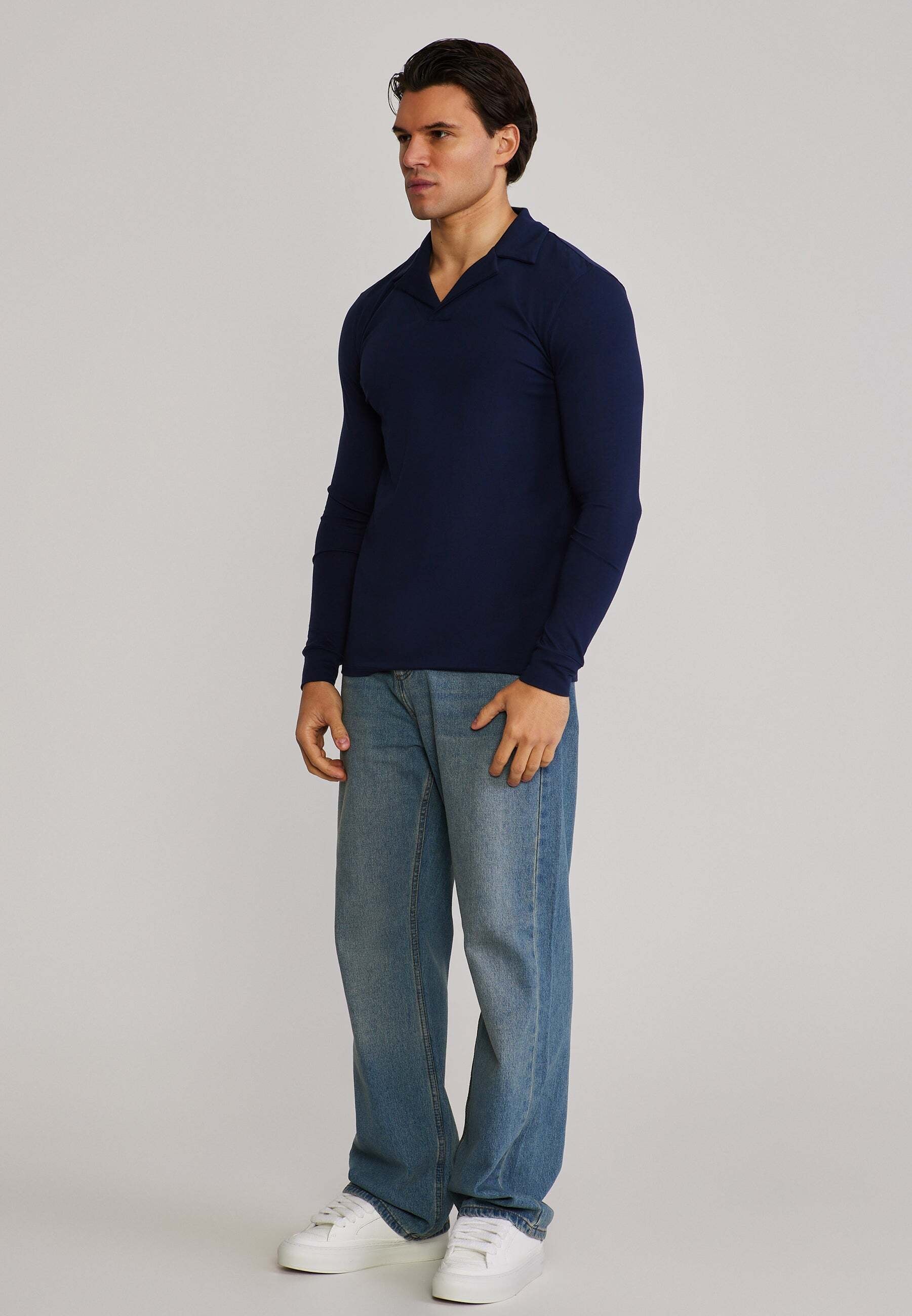 Siksilk Langarm-Poloshirt »Siksilk Langarmpolo Revere«