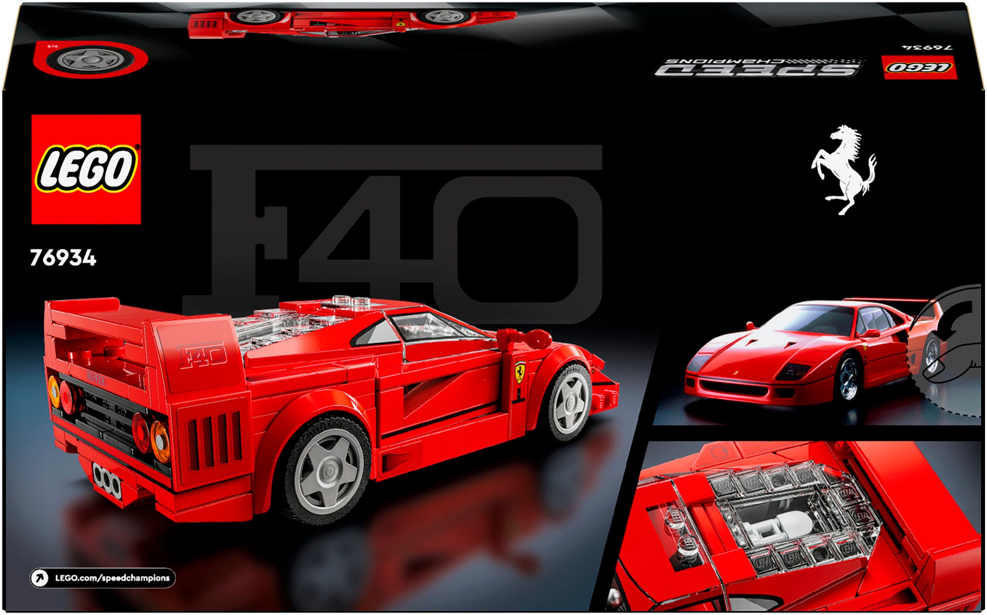 LEGO® Konstruktionsspielsteine »Ferrari F40 Supersportwagen (76934), LEGO Speed Champions« Made in Europe