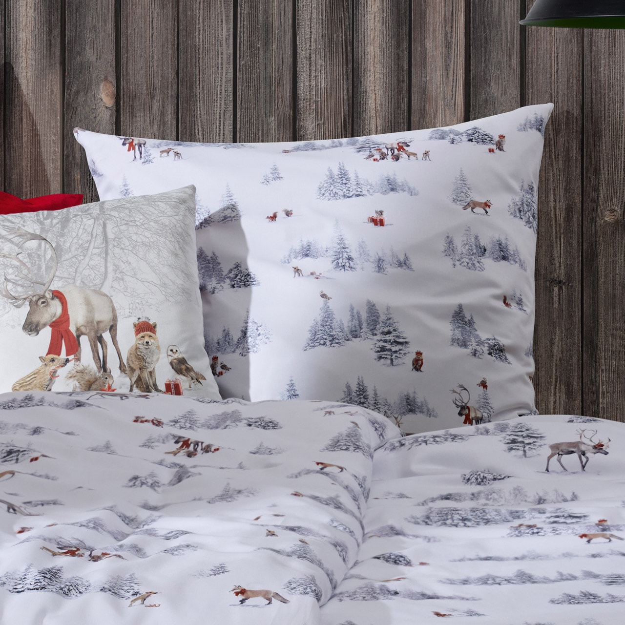 APELT Linge de lit »Lasse« paysage hivernal mode-romantique style chalet