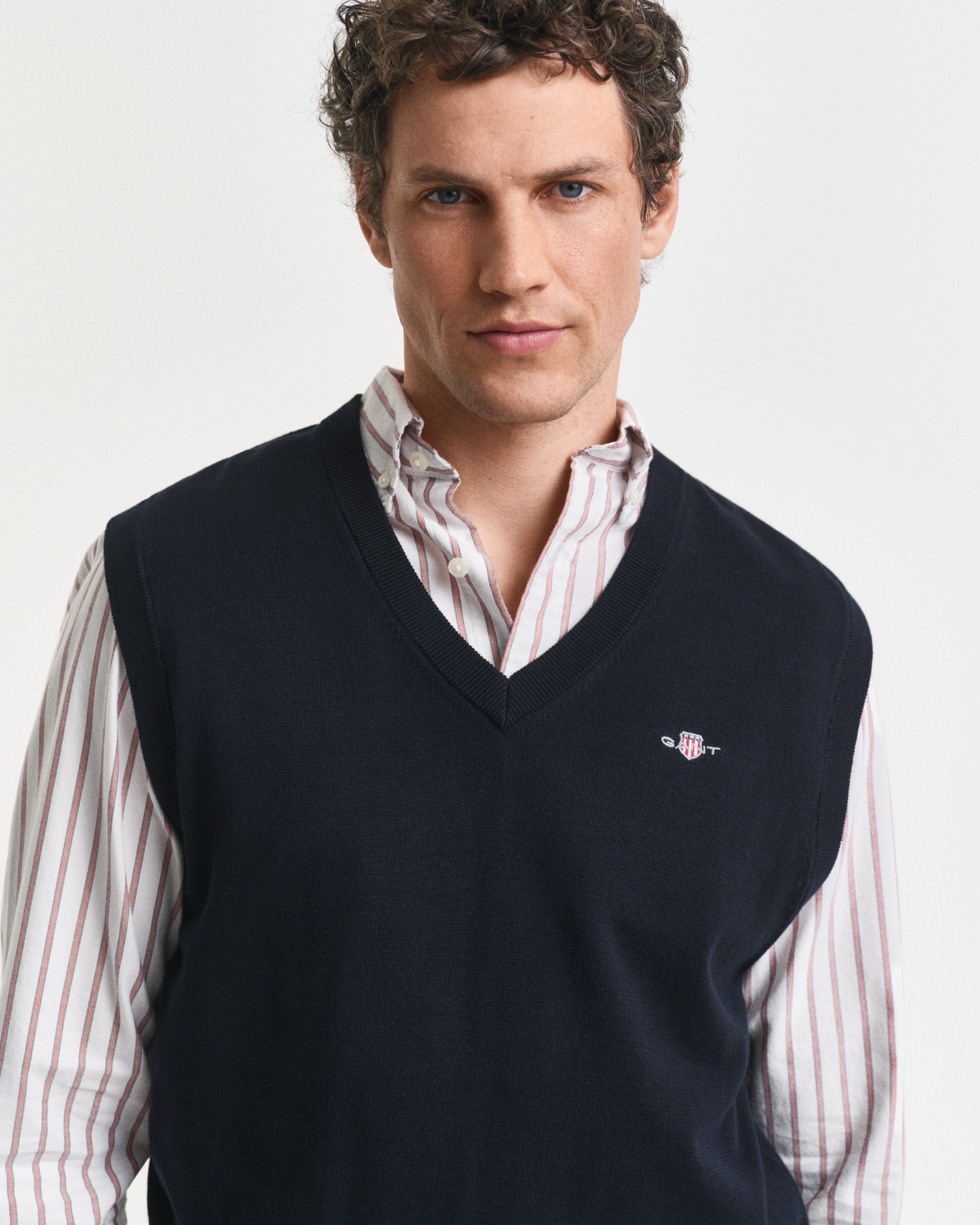 Gant Pull-over »CLASSIC COTTON VEST« V-Ausschnitt, regular fit
