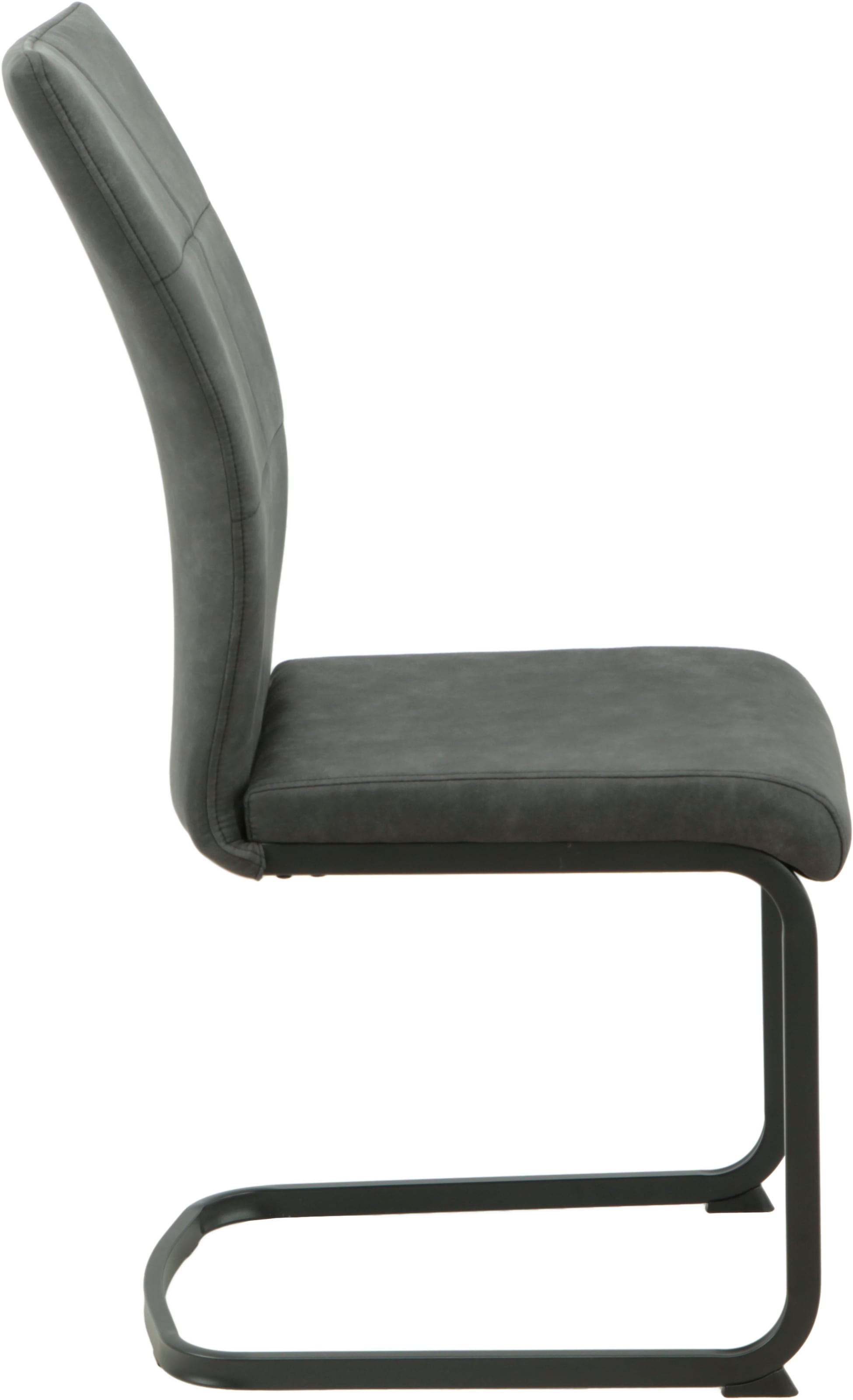 HELA Essgruppe »SPREE« 4 Stk. tlg. Esstisch 140x90 cm mit Dickkante, Microfaserbezug,