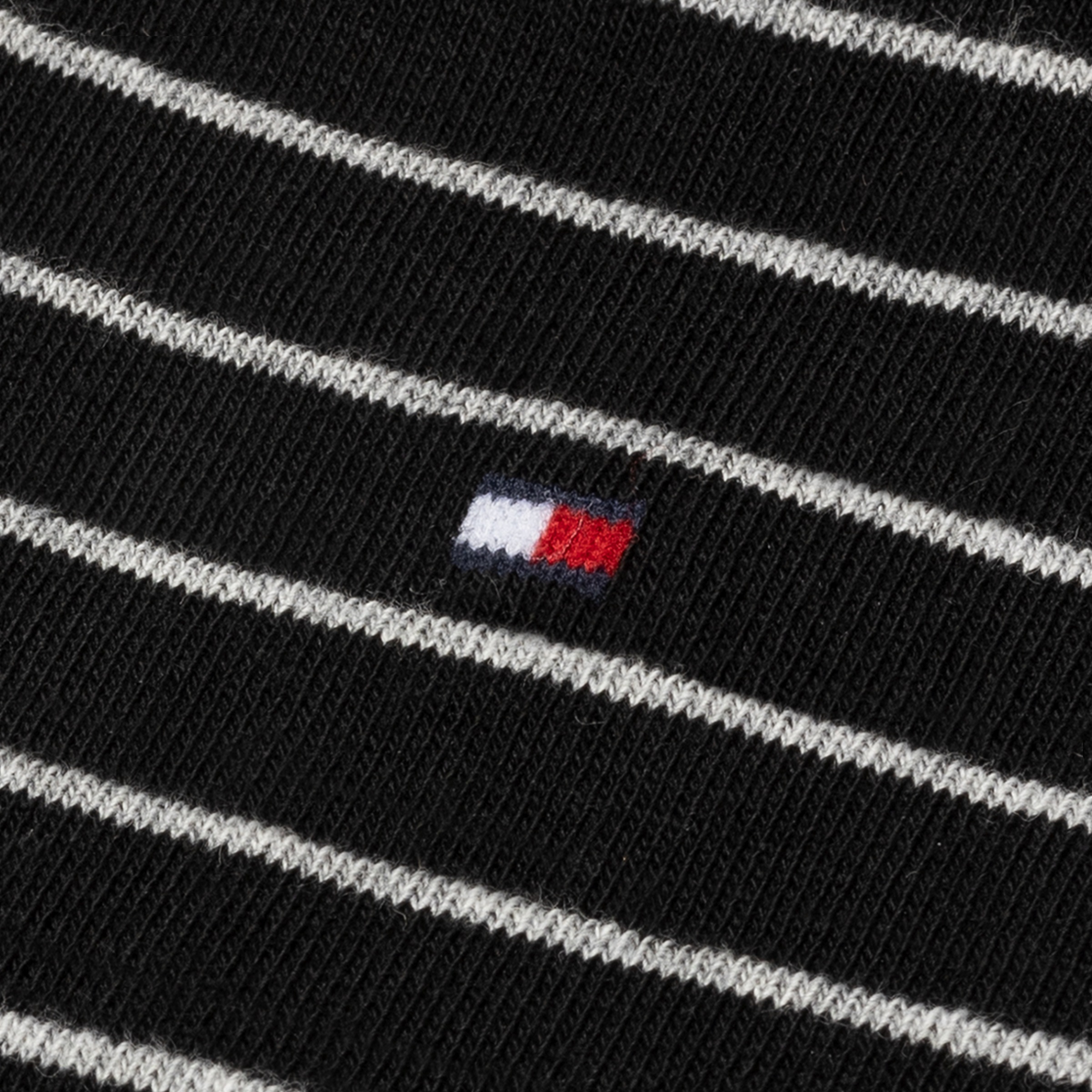 Tommy Hilfiger Chaussettes »TH WOMEN SOCK 2P SMALL STRIPE« 2 paires, 2 cuis tlg. avec bord-côte étroit, chiné, rayé