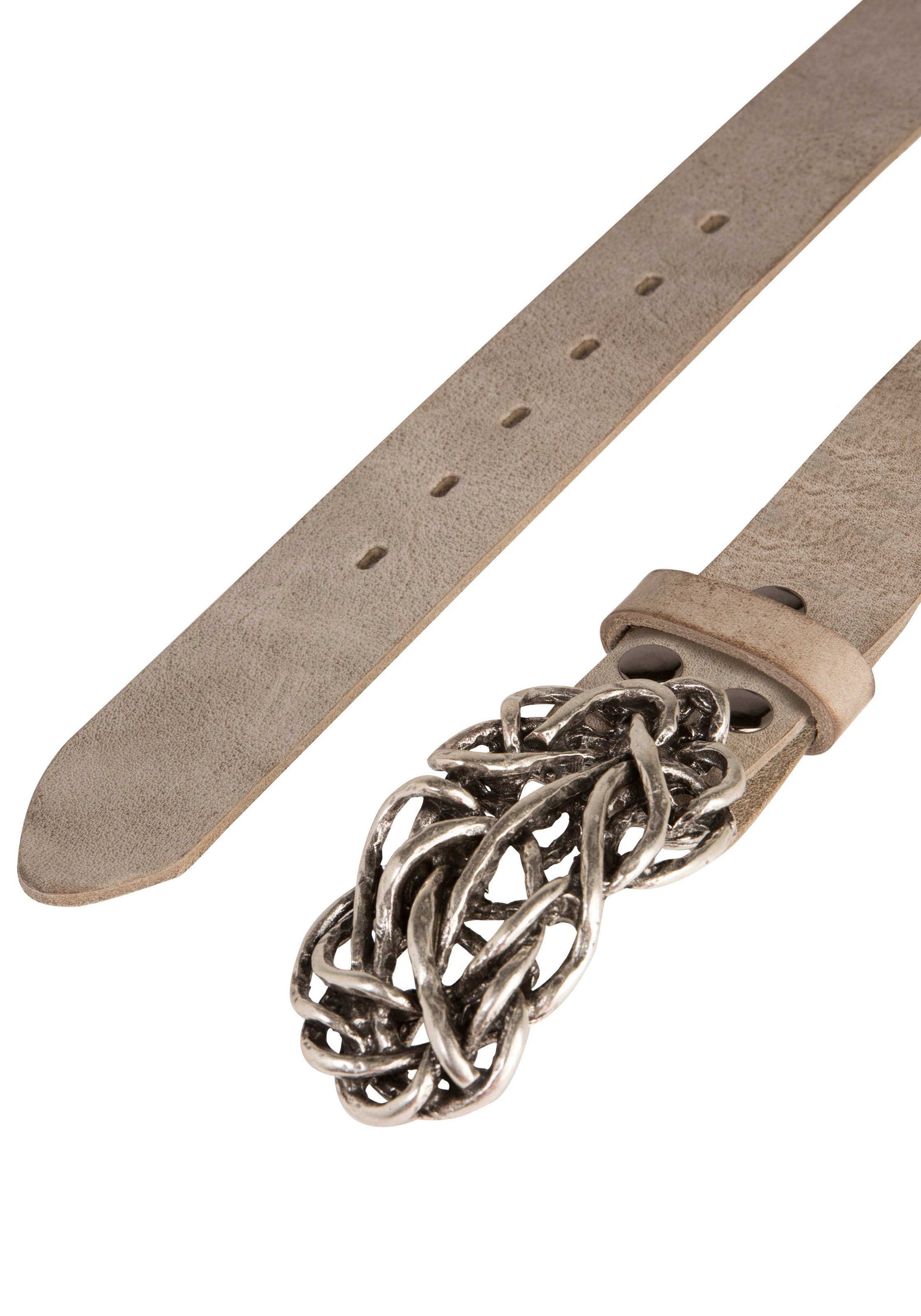 RETTUNGSRING by showroom 019° Ceinture en cuir mit austauschbarer Schliesse »Strohknoten«