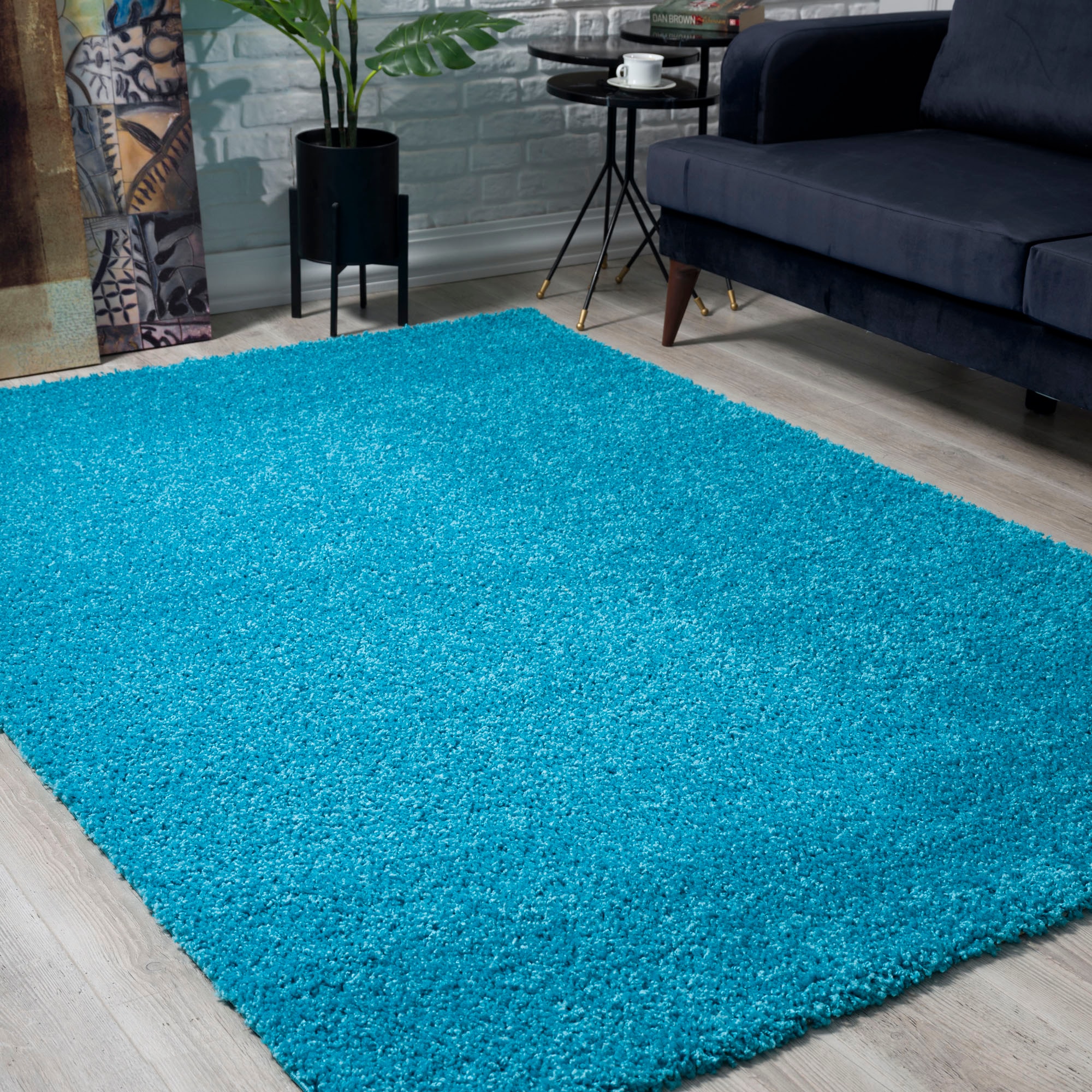 Sanat Tapis à poils longs »LOCA« Rectangulaire 30 mm Höhe Wohnzimmer, Langflor, Shaggy, Schlafzimmer