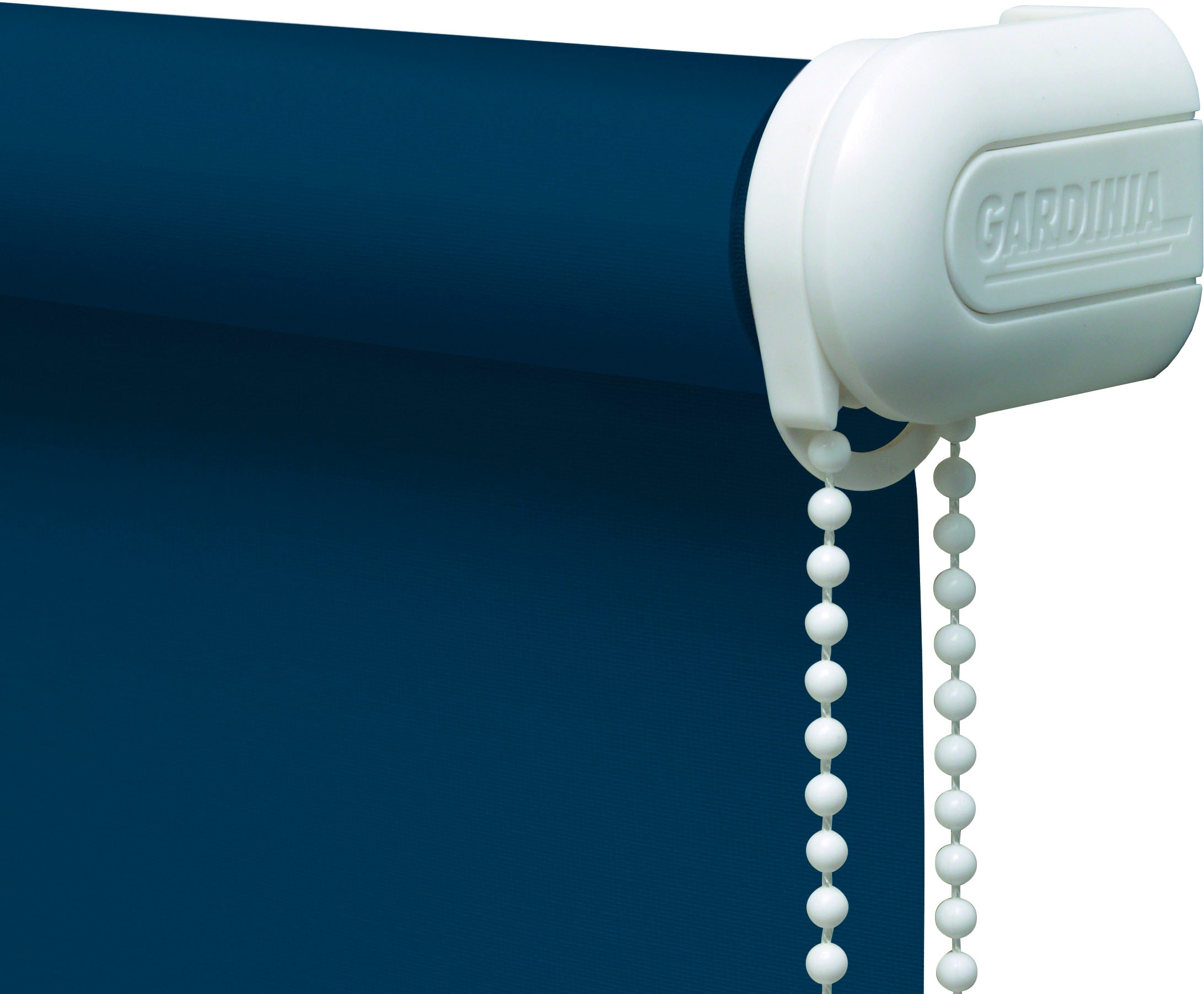 GARDINIA Store à tirage latéral »Uni-Rollo Verdunkelung« verdunkelnd mit Bohren freihängend Abschlussprofil in weiss