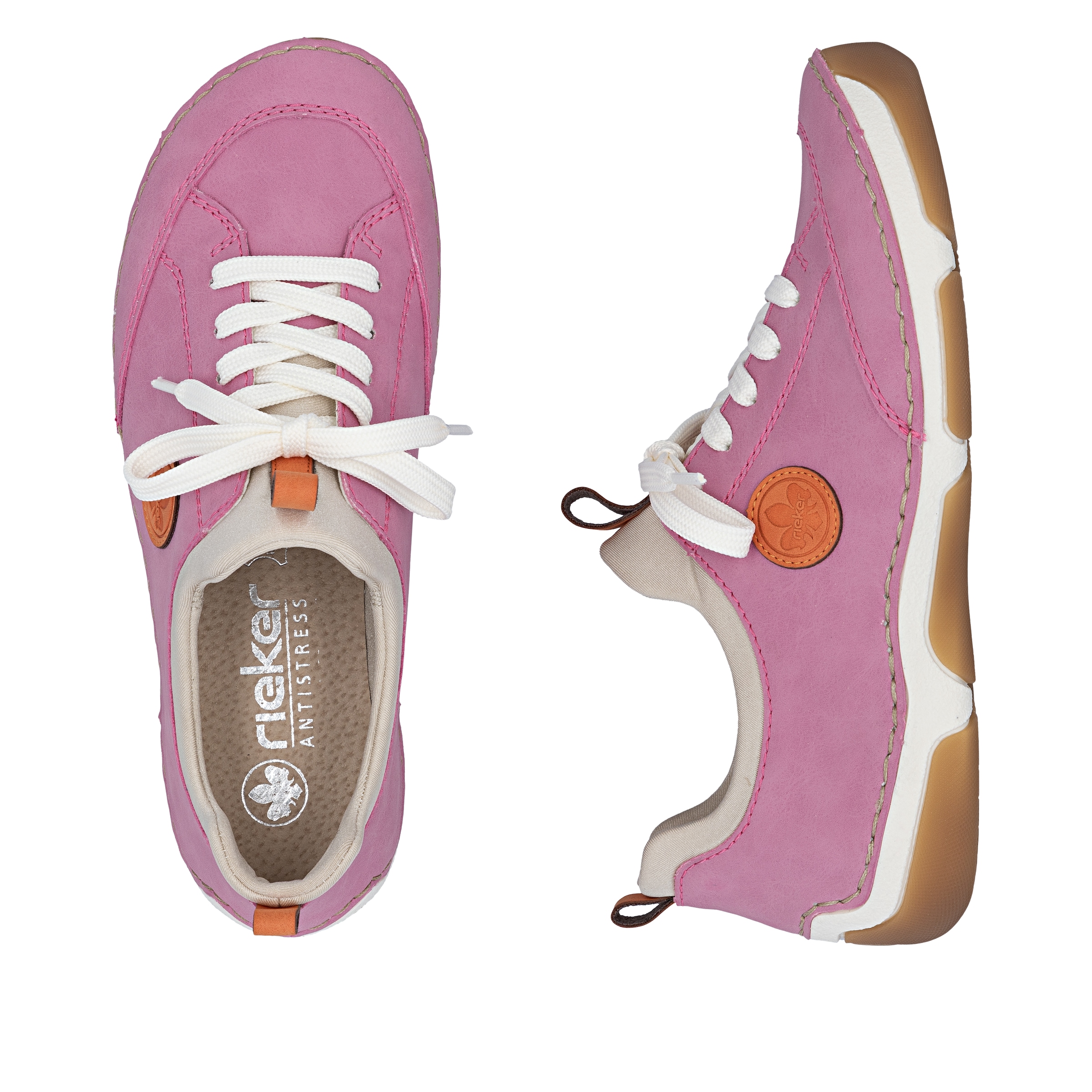 Rieker Baskets slip-on  mocassin, chaussure à enfiler, sneaker de loisirs en similicuir