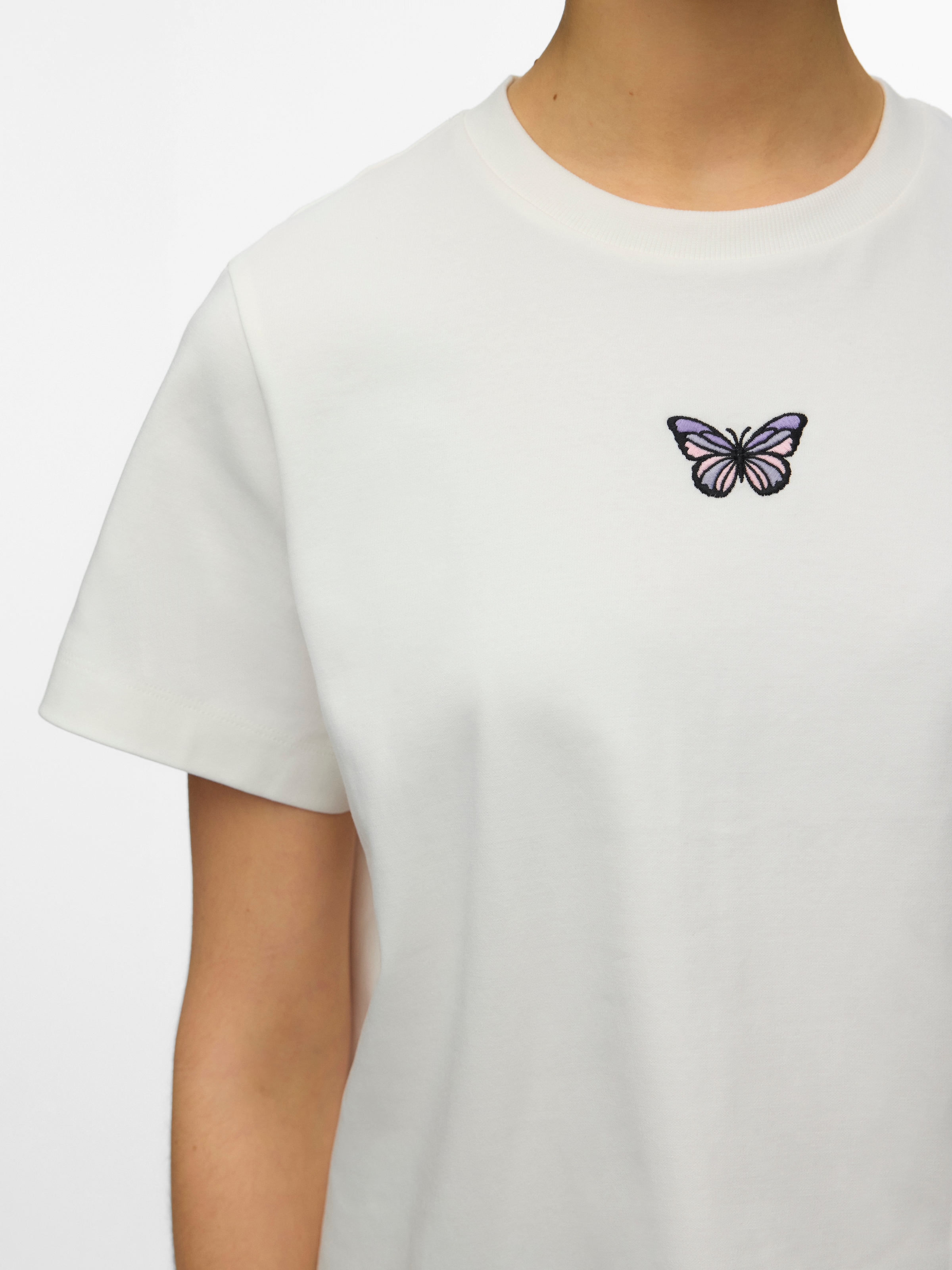 Vero Moda T-shirt à manches courtes »VMSARA METTE SS TOP BOX JRS GA NOOS« coton, coupe régulière