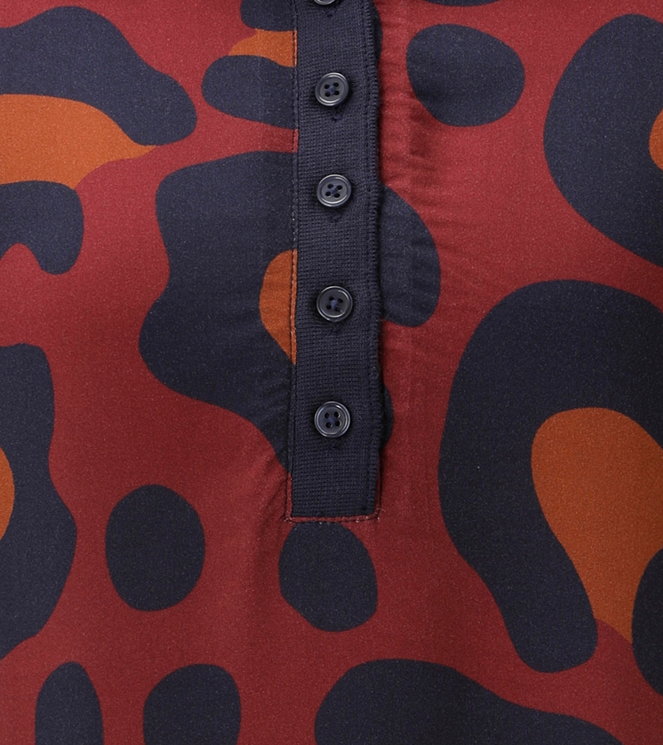 Aniston CASUAL Blouse à manches courtes en imprimé animal extravagant - chaque pièce est unique