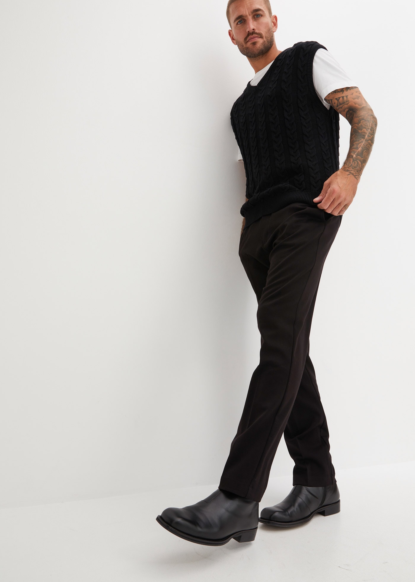 bonprix Pantalon en tissu