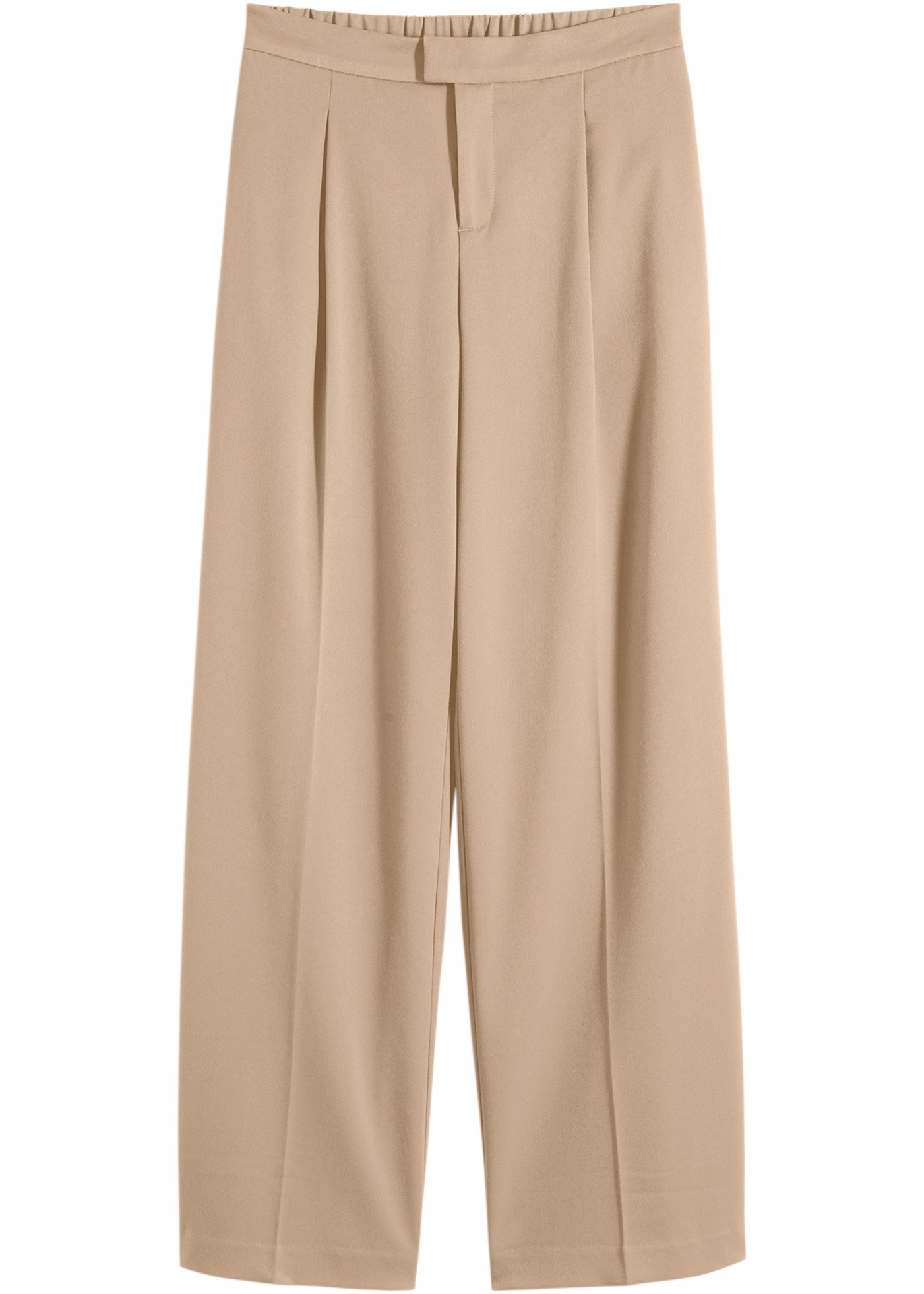 bonprix Pantalon à pinces »Bundfaltenhose«  aus Polyester, Viskose und Elasthan, Loose Fit, festlicher Stil