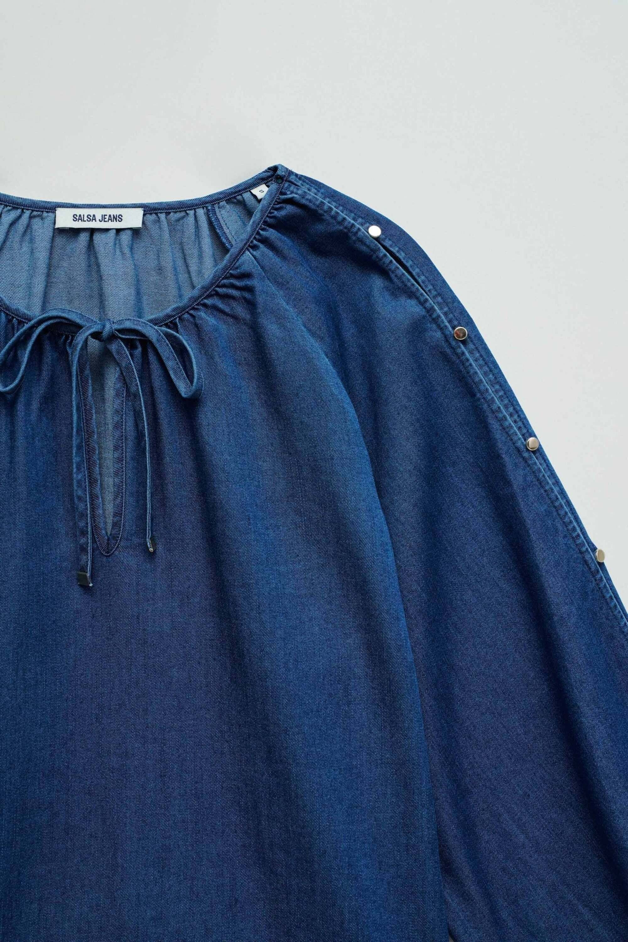 Salsa Blouse à manches longues »Salsa Jeans Langarmbluse Sleeveless Belt«