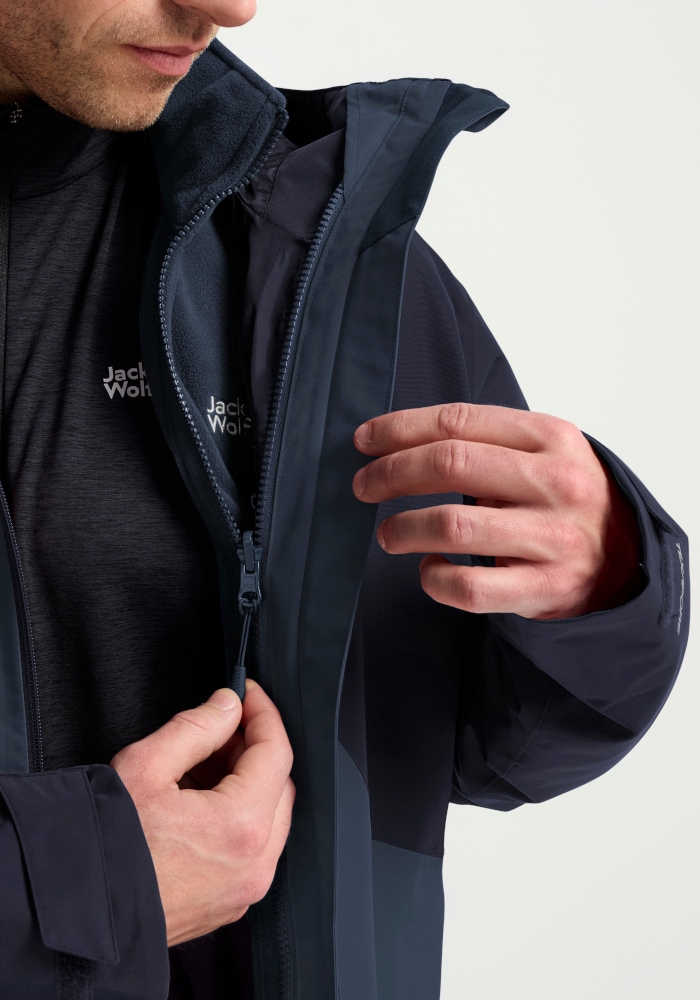 Jack Wolfskin 3-in-1-Funktionsjacke »STONETRAIL 3IN1 JKT M« für Sportmode und Outdoormode, sportlicher Stil, 3-in-1-Funktionsjacke
