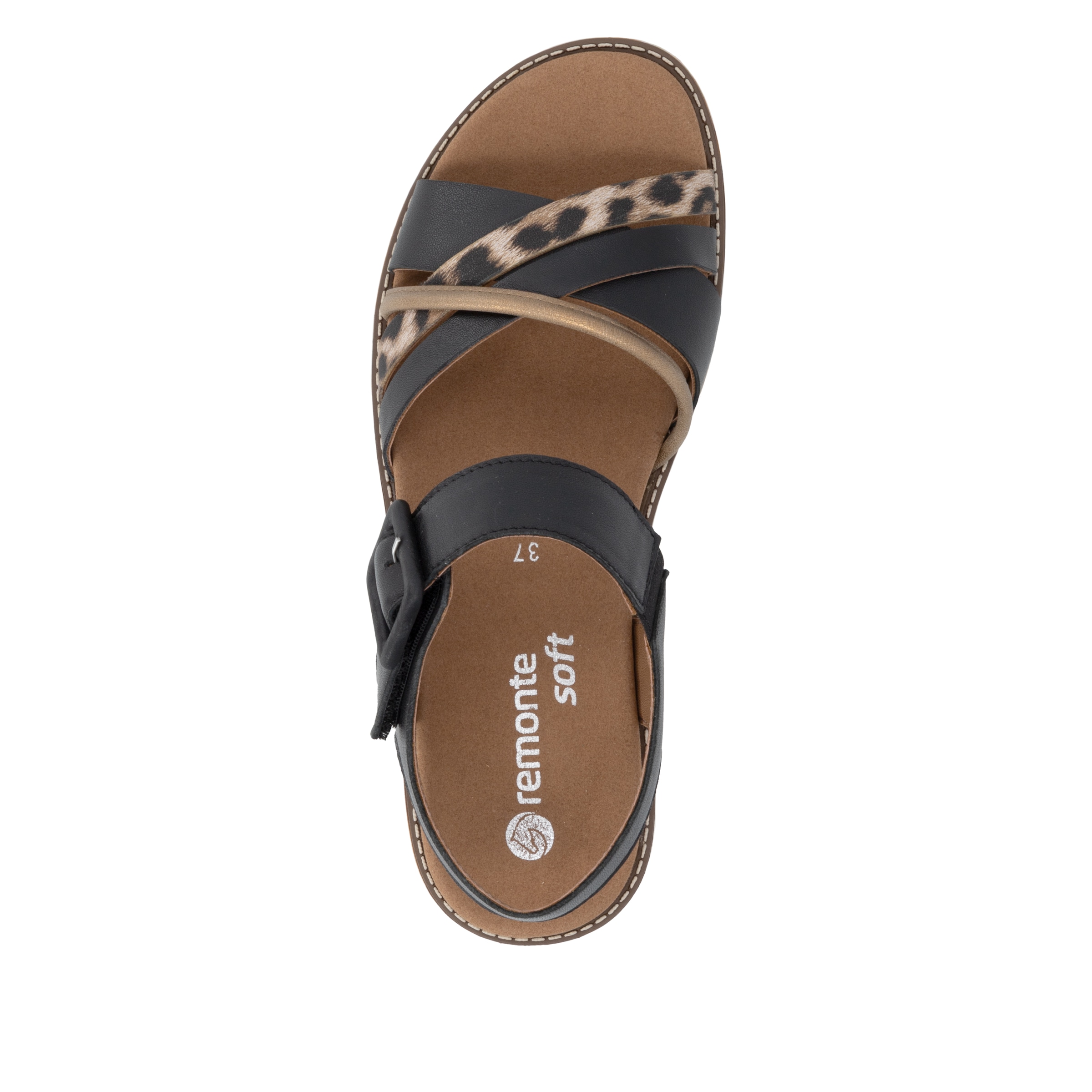 Remonte Sandale  Sommerschuh, Sandalette mit Softfussbett und Klettverschluss