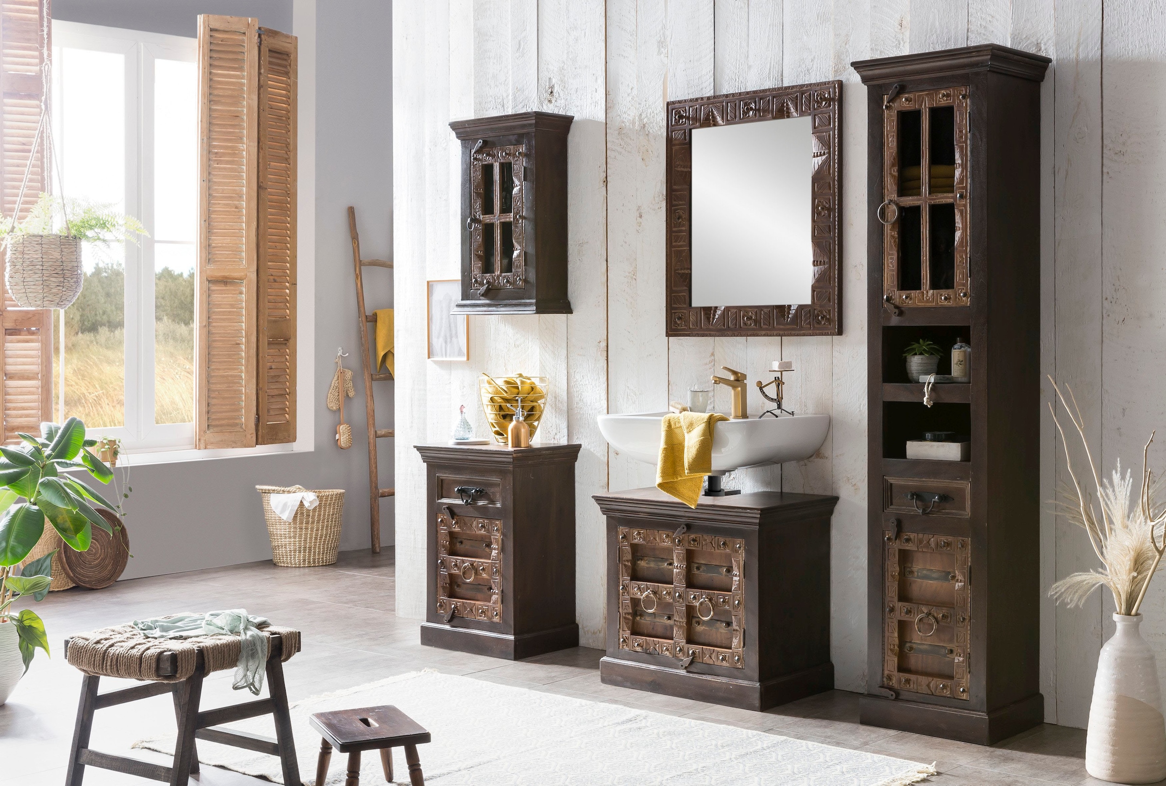SIT Armoire basse »Almirah« avec découpe siphon 16x6,5 cm