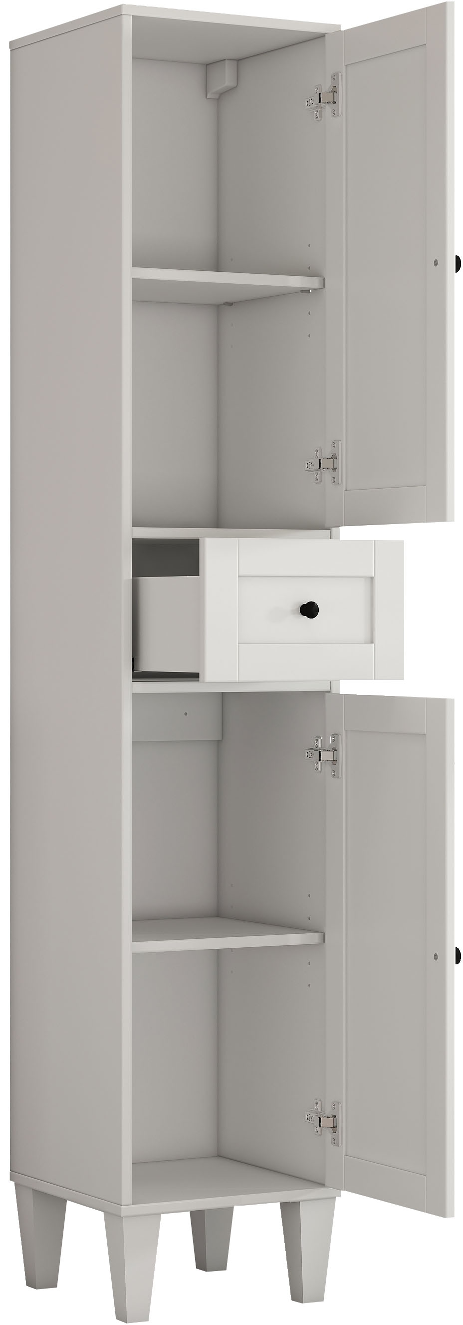 welltime Armoire haute »AMSTERDAM« Badschrank Breite 35cm, 2 Türen und 1 Auszug