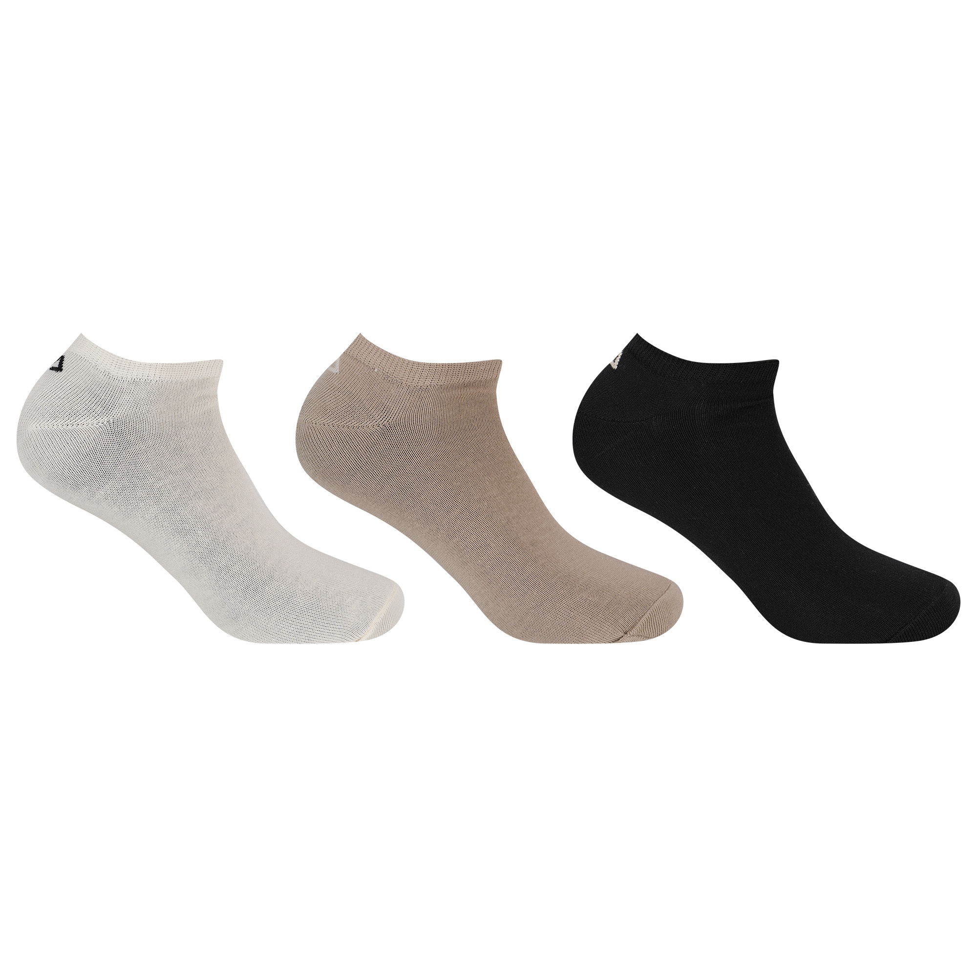 Fila Chaussettes »UNISEX INVISIBLE PLAIN SOCKS« 3 Couple tlg. mit eingestricktem Logo an der Ferse