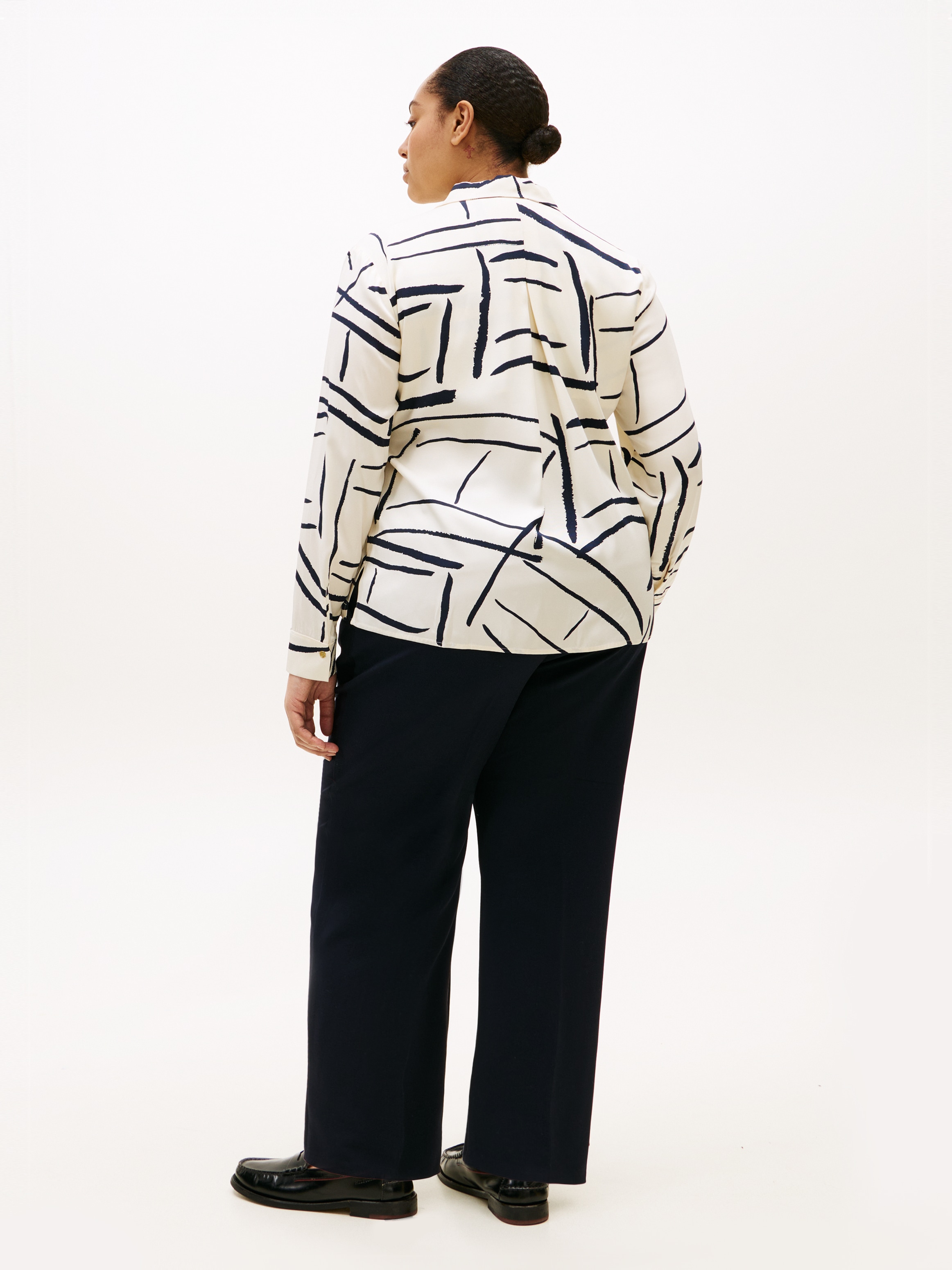 Tommy Hilfiger Curve Hemdbluse »CRV VIS TWILL BUTTON UP SHIRT« in grossen Grössen