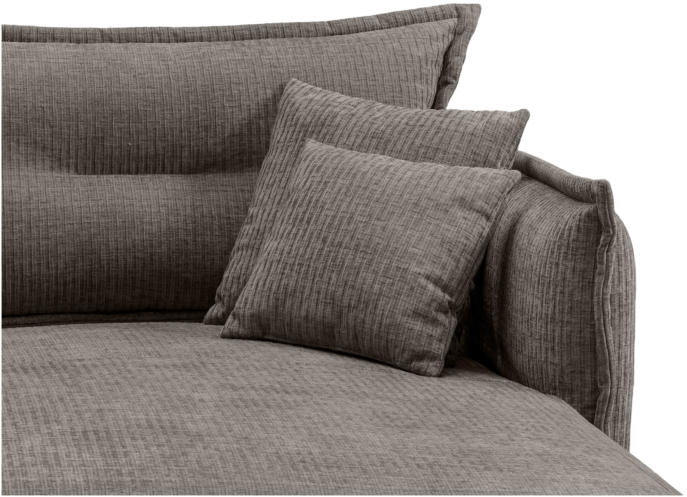 INOSIGN Ecksofa »Lazio modernes Design, bequem, schmale Armlehnen, OTTOs Choice« zwei verschiedene Fussfarben wählbar