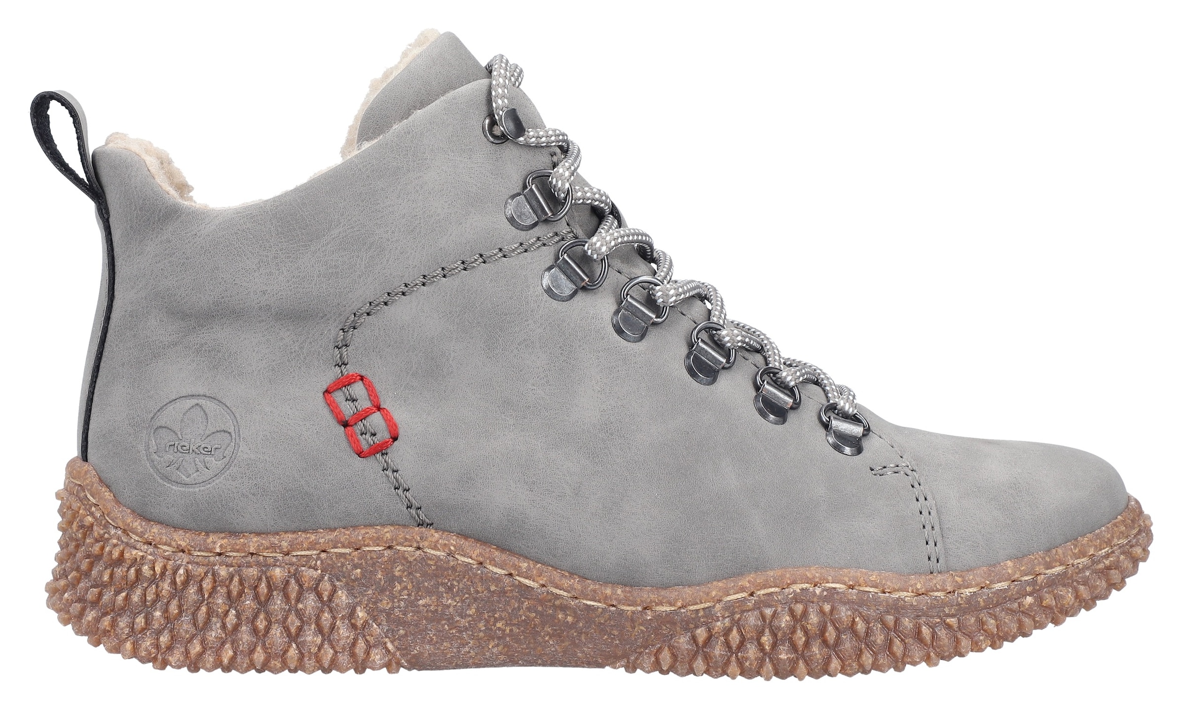 Rieker Winterboots  Schnürboots, Stiefelette, Profilsohle, mit Anziehlasche
