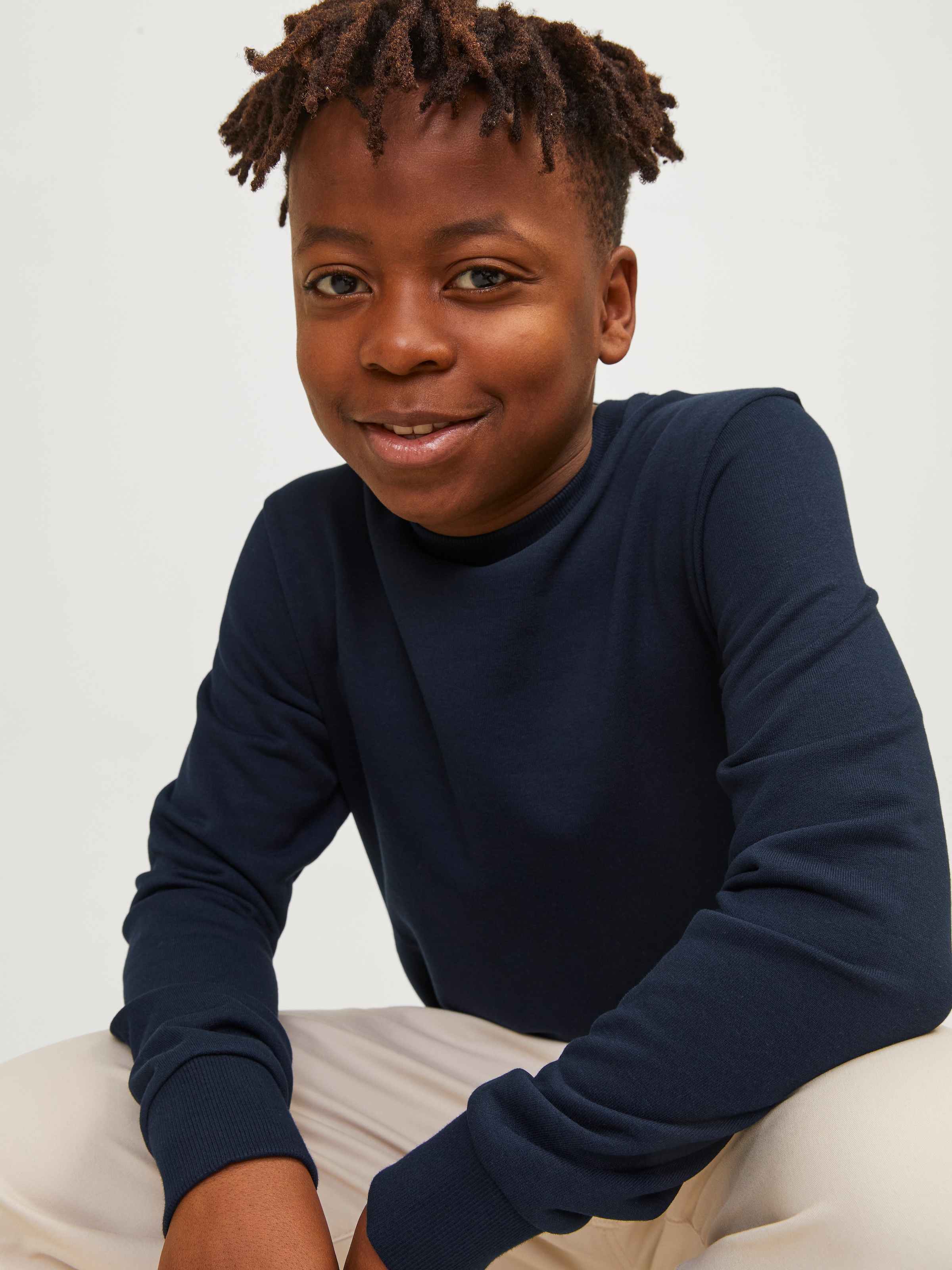 Jack & Jones Junior Sweatshirt »JJEBRADLEY einfach kombinierbar, pflegeleicht«, Materialmix, regular fit
