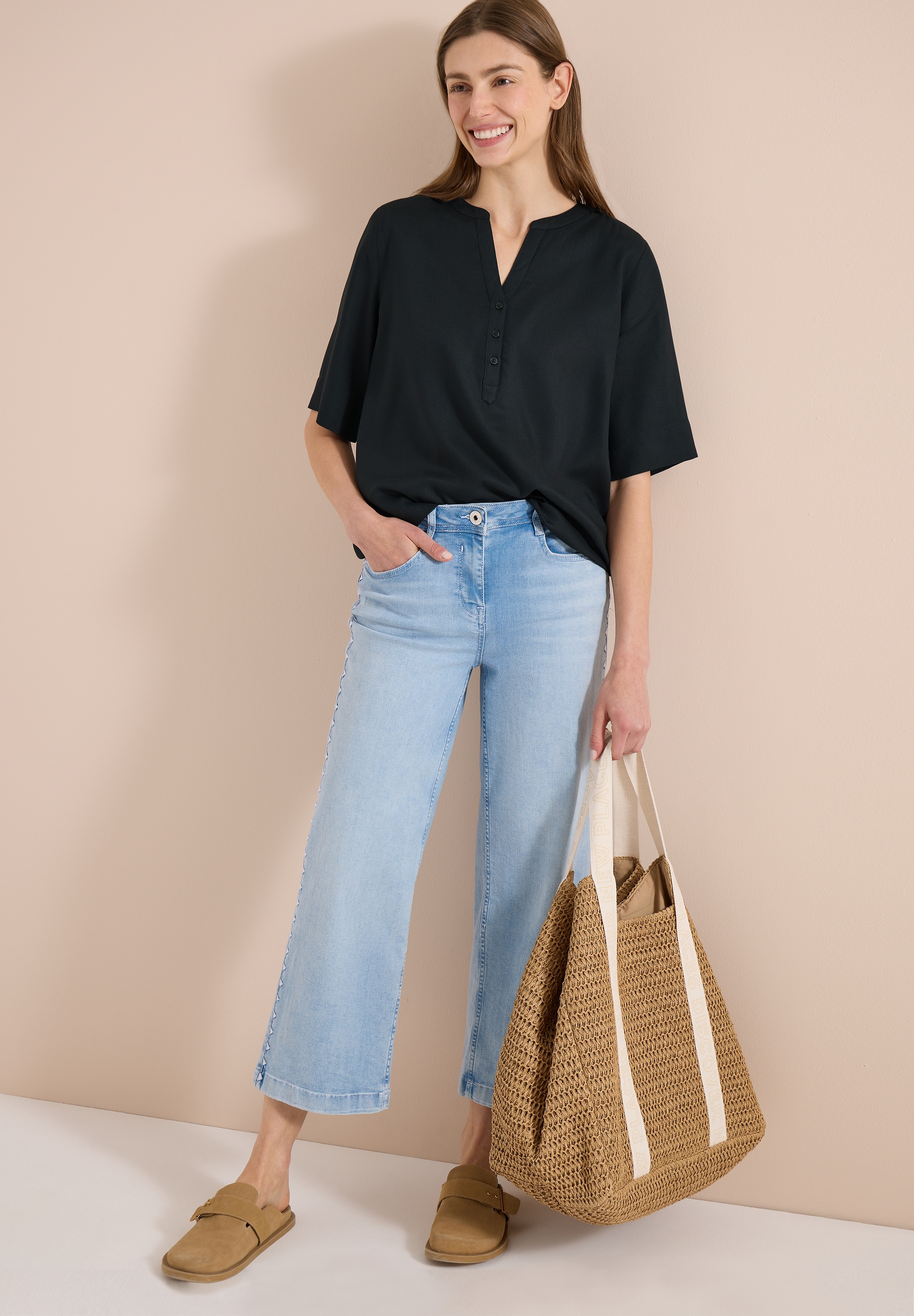 Cecil Blouse à manches courtes avec patte de boutonnage