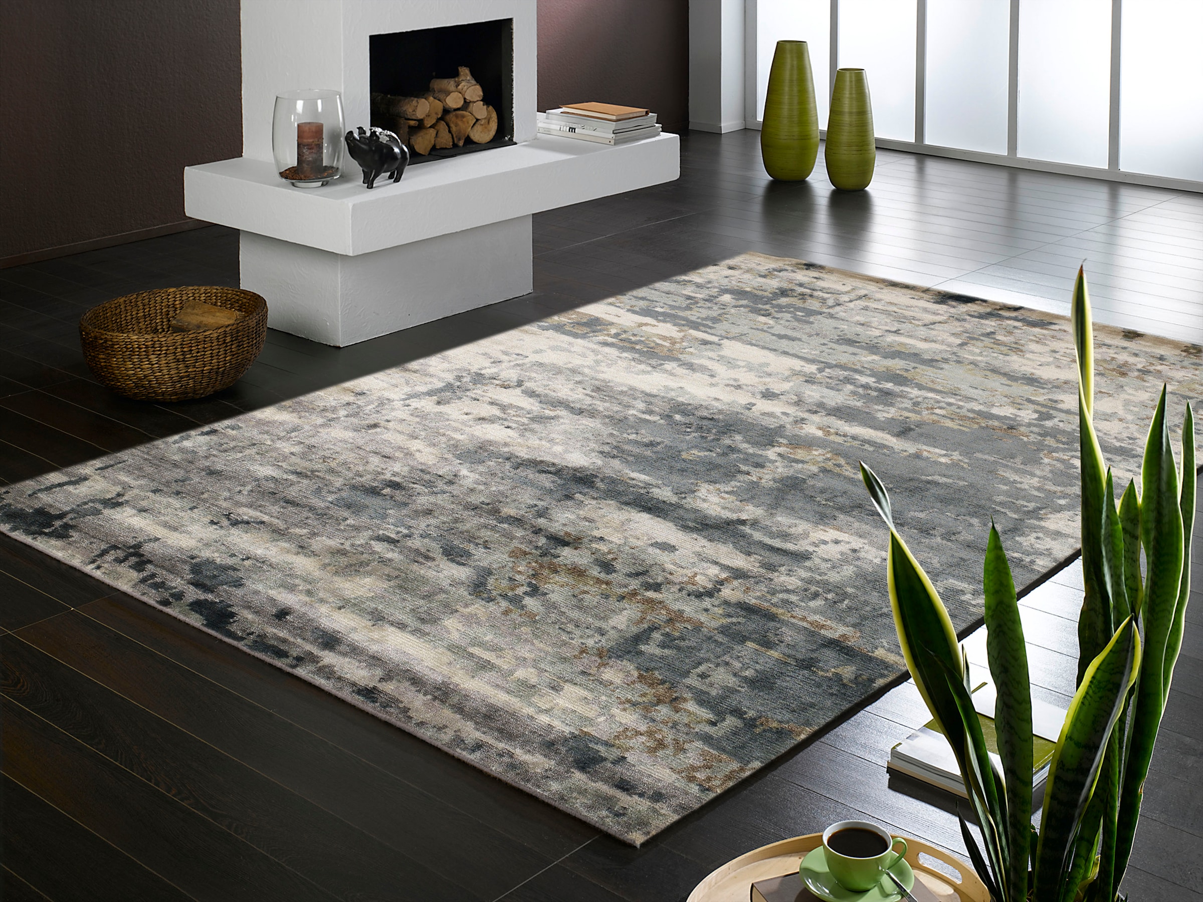 Musterring Teppich »ANGELES PILANO« rechteckig 10 mm Höhe exlcusive MUSTERRING DELUXE COLLECTION, Bambus-Viskose feine Knüpfung