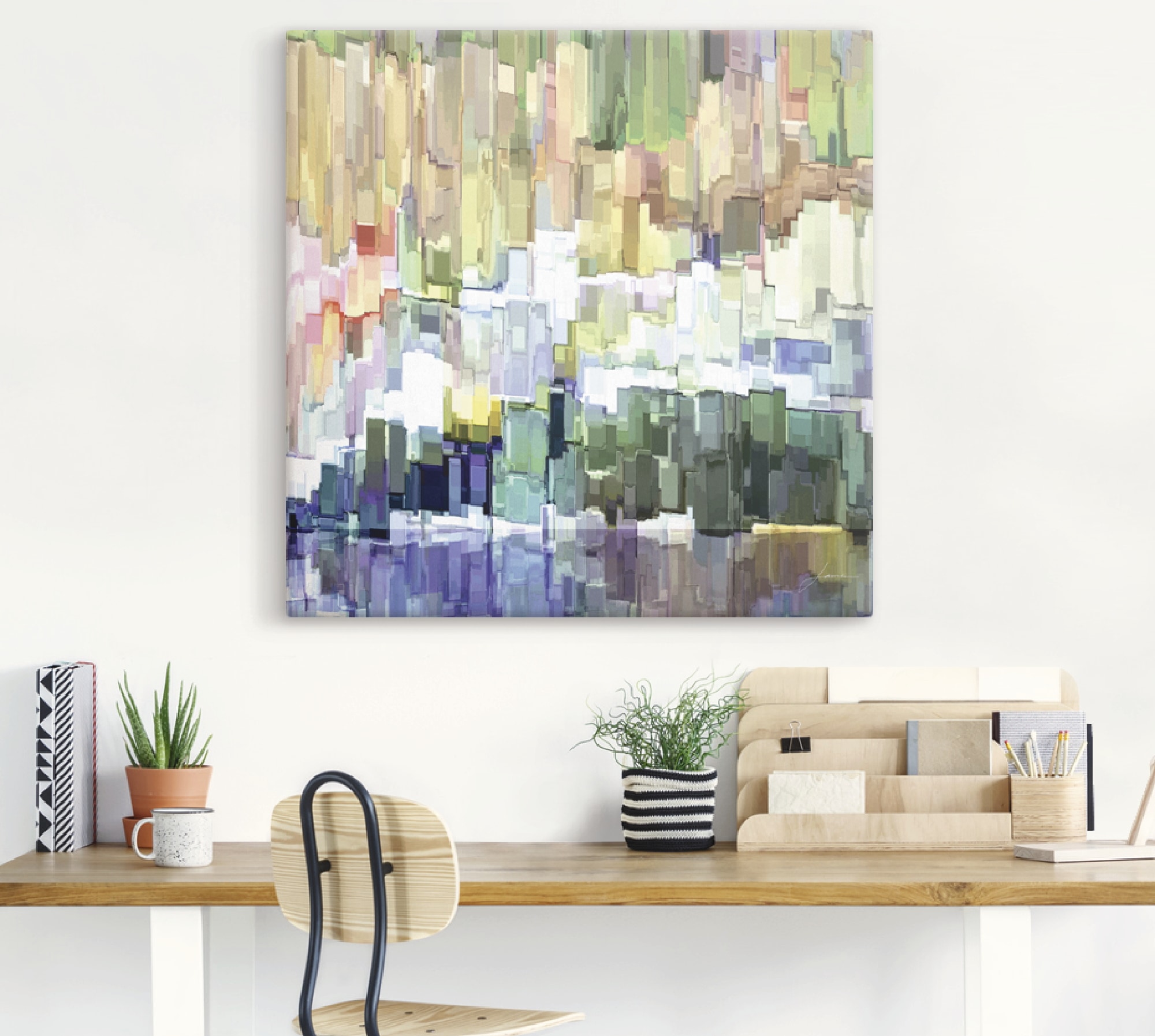 Artland Tableau sur toile »Glacierbucht III« 1 cuis tlg. auf Holzrahmen gespannt