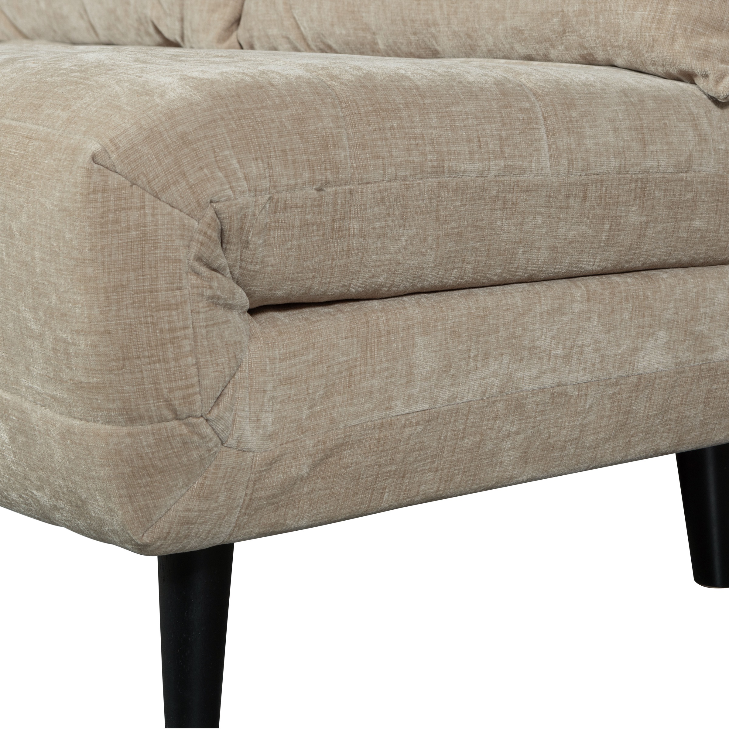 WOOOD Schlafsofa »Xem Chenille-Bezug gewebt mit Schlaffunktion, H 80 x B 122 x D 92 cm« Liegefläche 188 cm, Tragkraft 140 kg, Maximale Verschleissfestigkeit