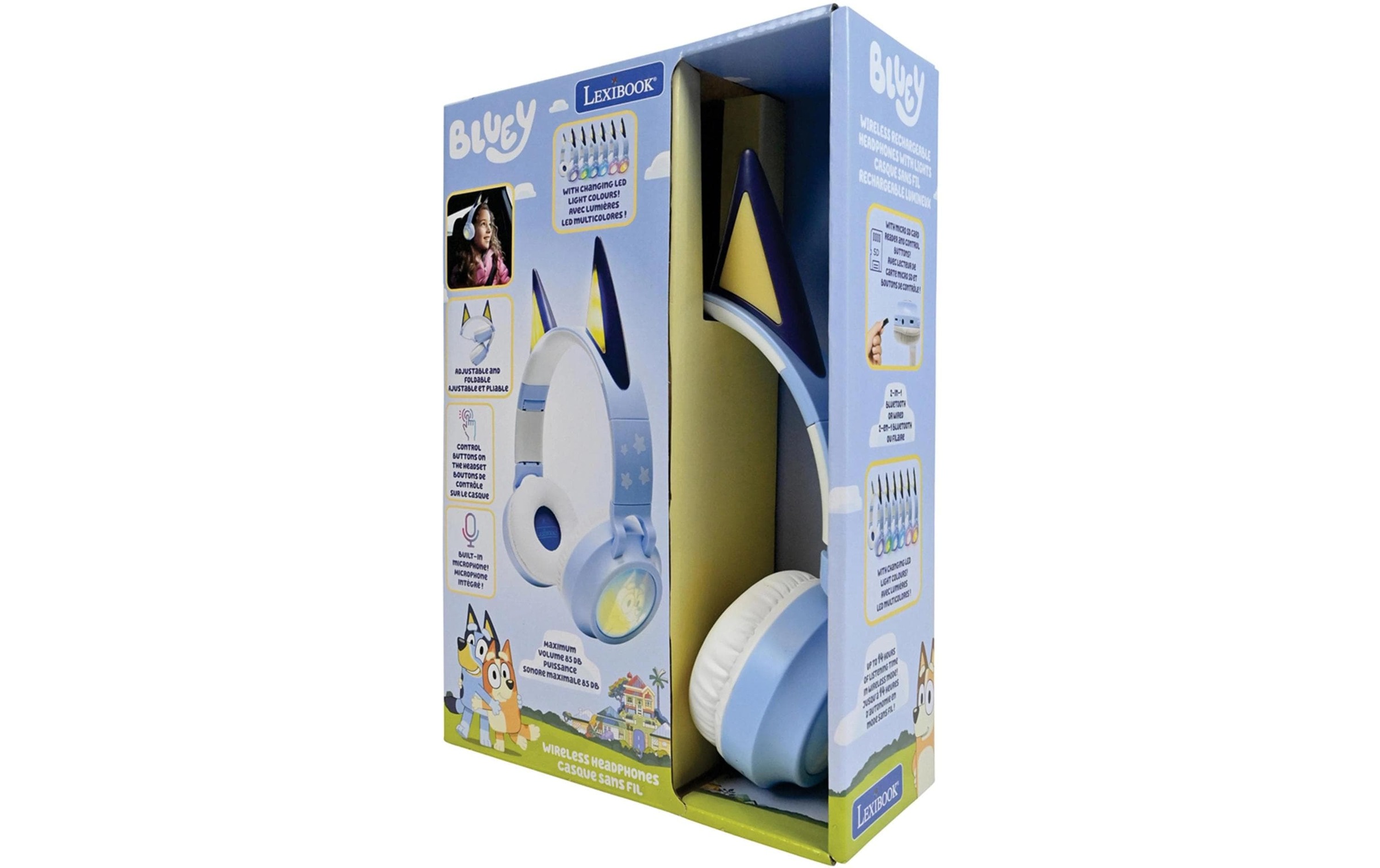 Lexibook® Écouteurs Bluetooth »3D Bluey Bluetooth«