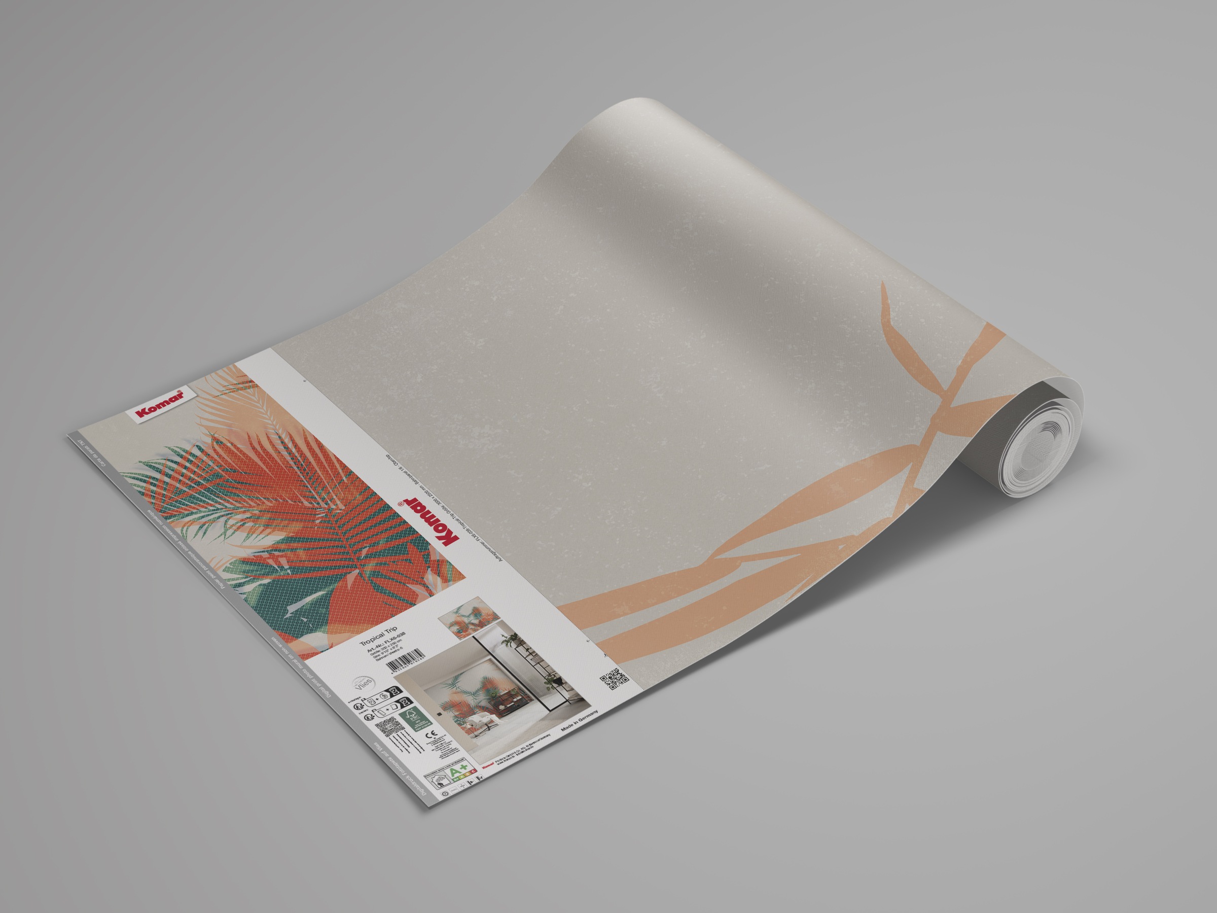 Komar Fototapete »Komar Vlies Fototapete - Tropical Trip - Grösse 300 x 250 cm« bedruckt glatt