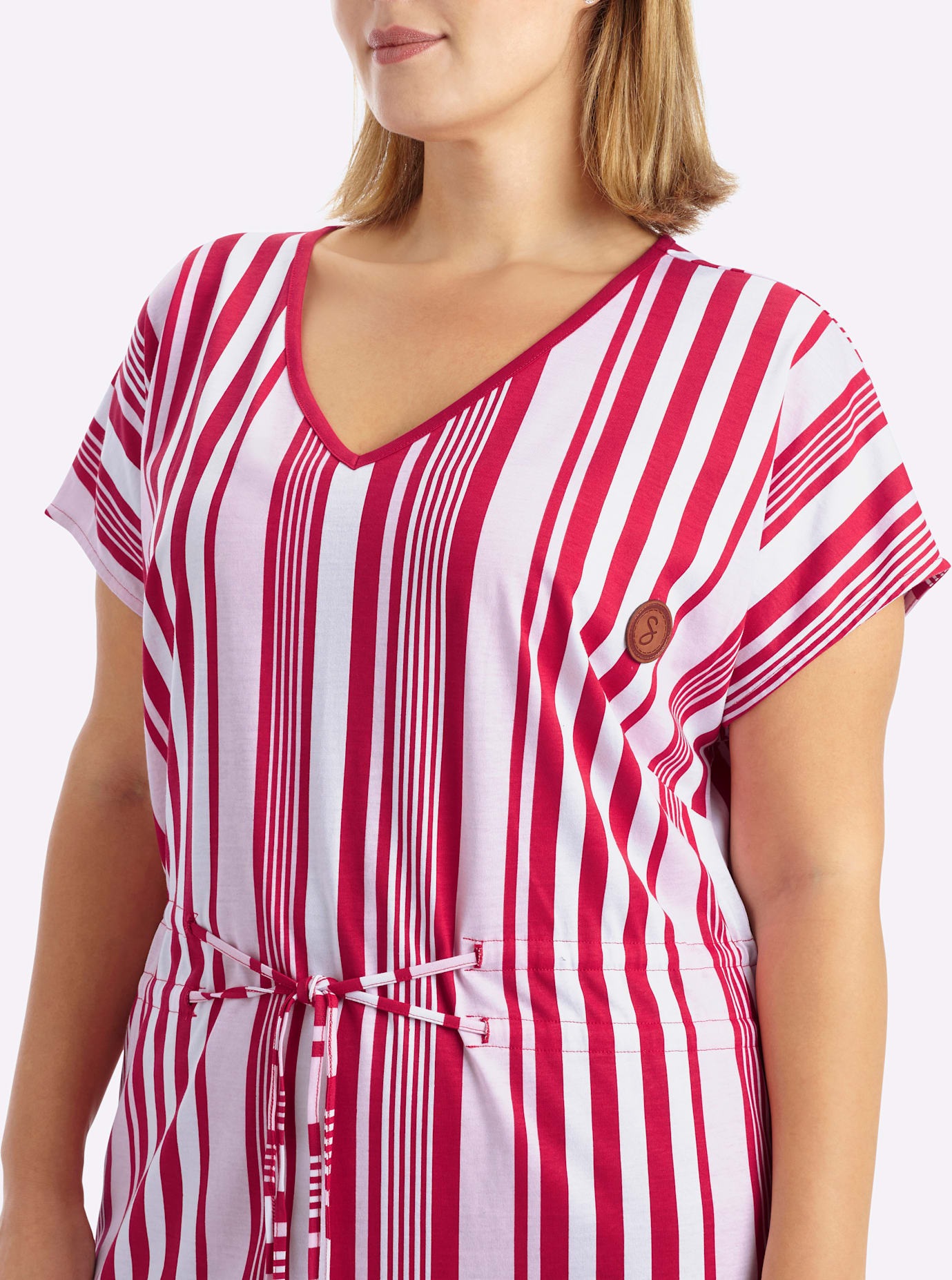 Sheego Jerseykleid »Jersey-Kleid« Brusttasche