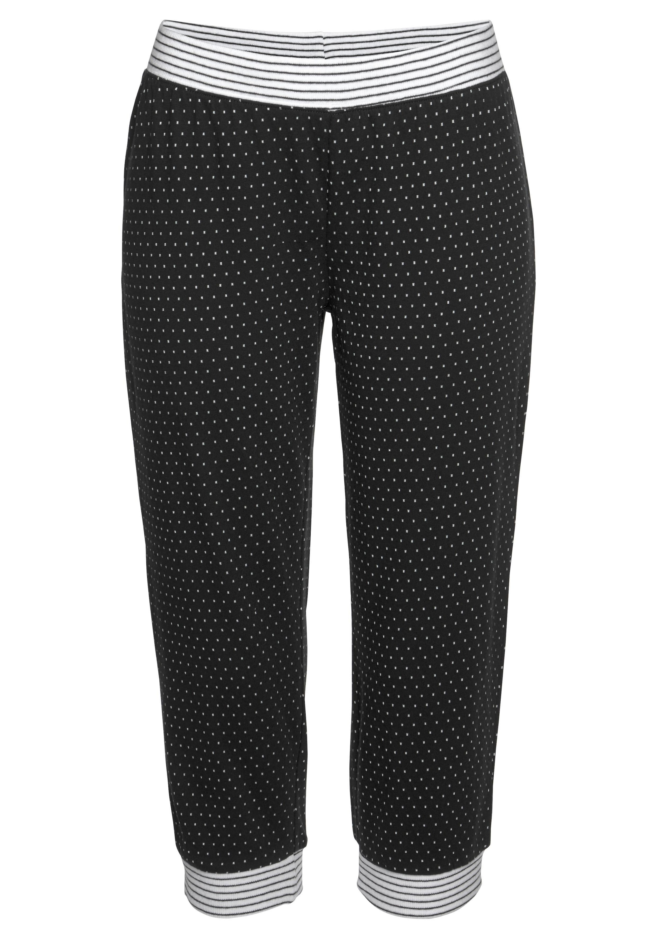 Vivance Dreams Capri-Pyjama 2 tlg. mit Pünktchen- und Streifenmuster