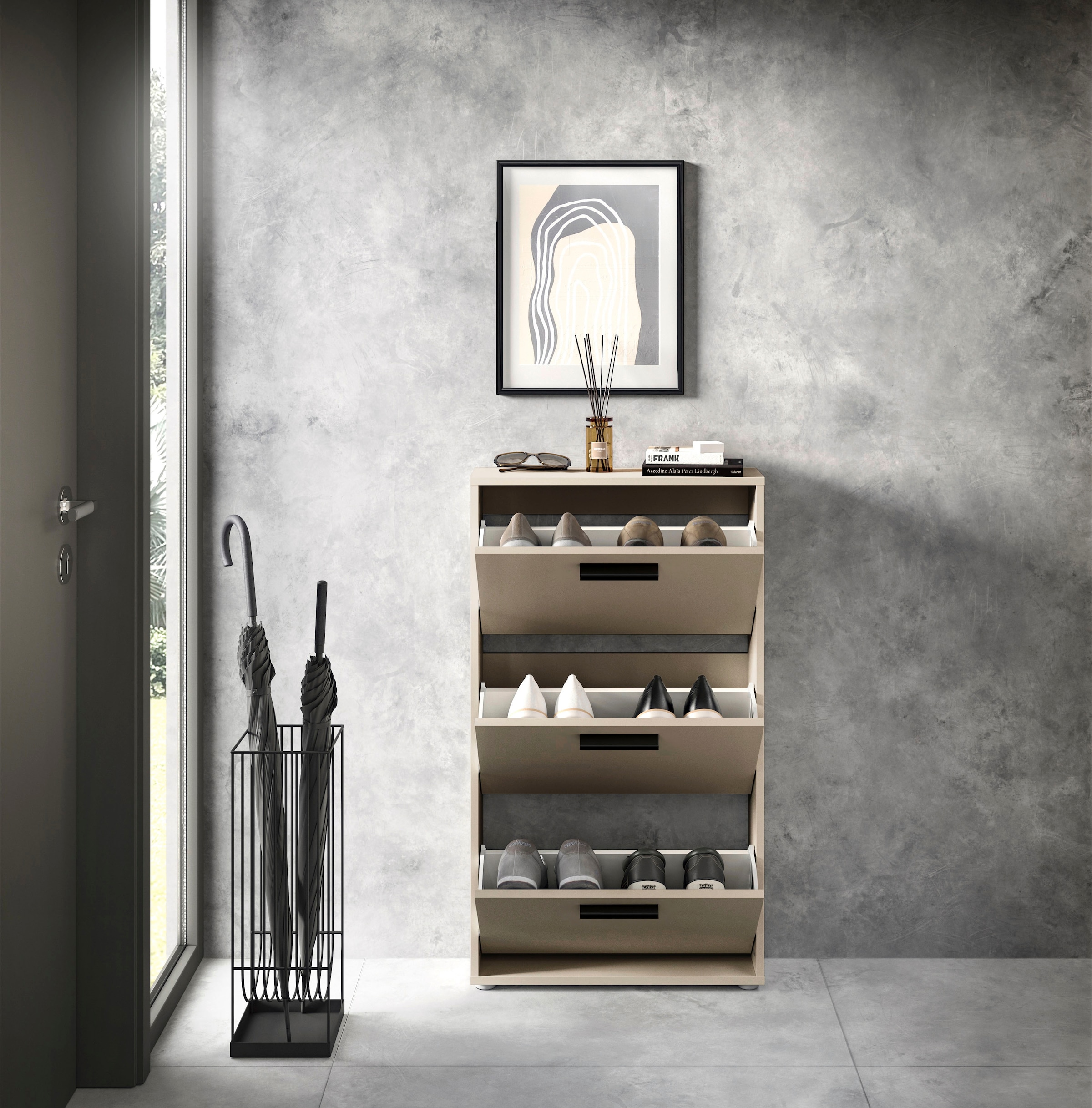 HBZ Schuhkipper »Sam Schuhkipper, Schuhschrank BxHxT 59x103x17 cm« 1 Stk. tlg. Breite 59cm, FSC-Mix Credit