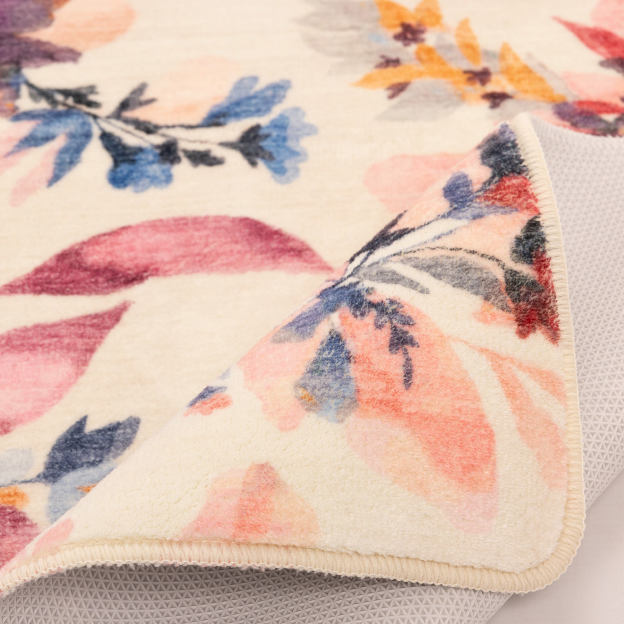 Gino Falcone Tapis de bain »Aquata GF-159, Badvorleger, Badezimmer Teppich« Höhe 5 mm Badteppich, bedruckt, Blumen Design, rechteckig