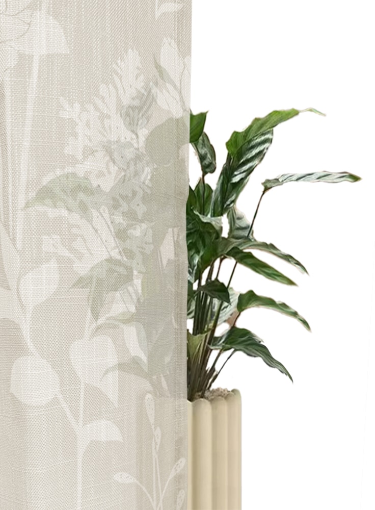 GOODproduct Rideau »Linnah« Bande multifonctionnelle 1 cuis tlg. halbtransparent, strukturiert, Wohnzimmer, Schlafzimmer, Esszimmer,