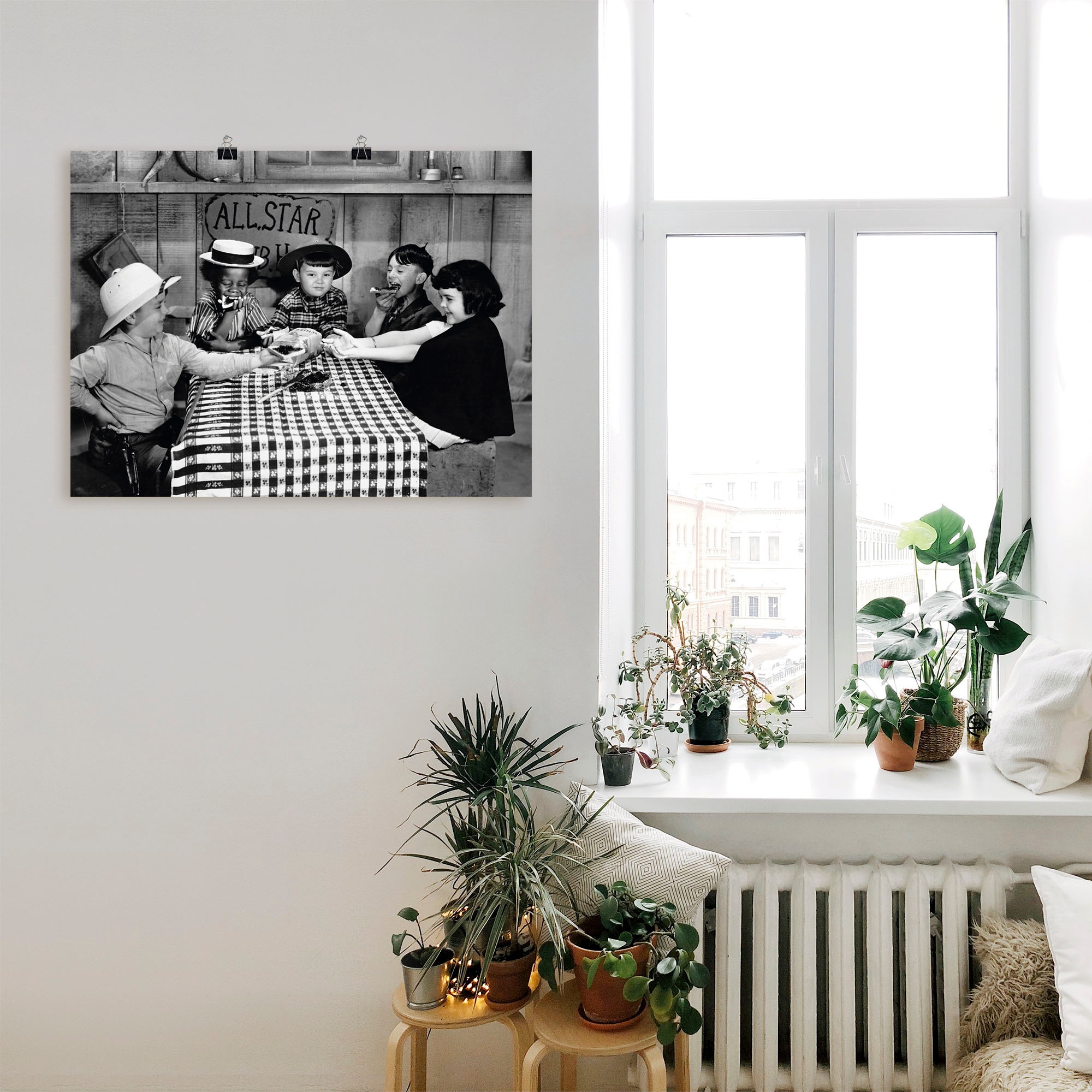 Artland Wandbild »Die kleinen Strolche, 1935er« Film 1 Stk. tlg. als Leinwandbild, Poster in verschied. Grössen