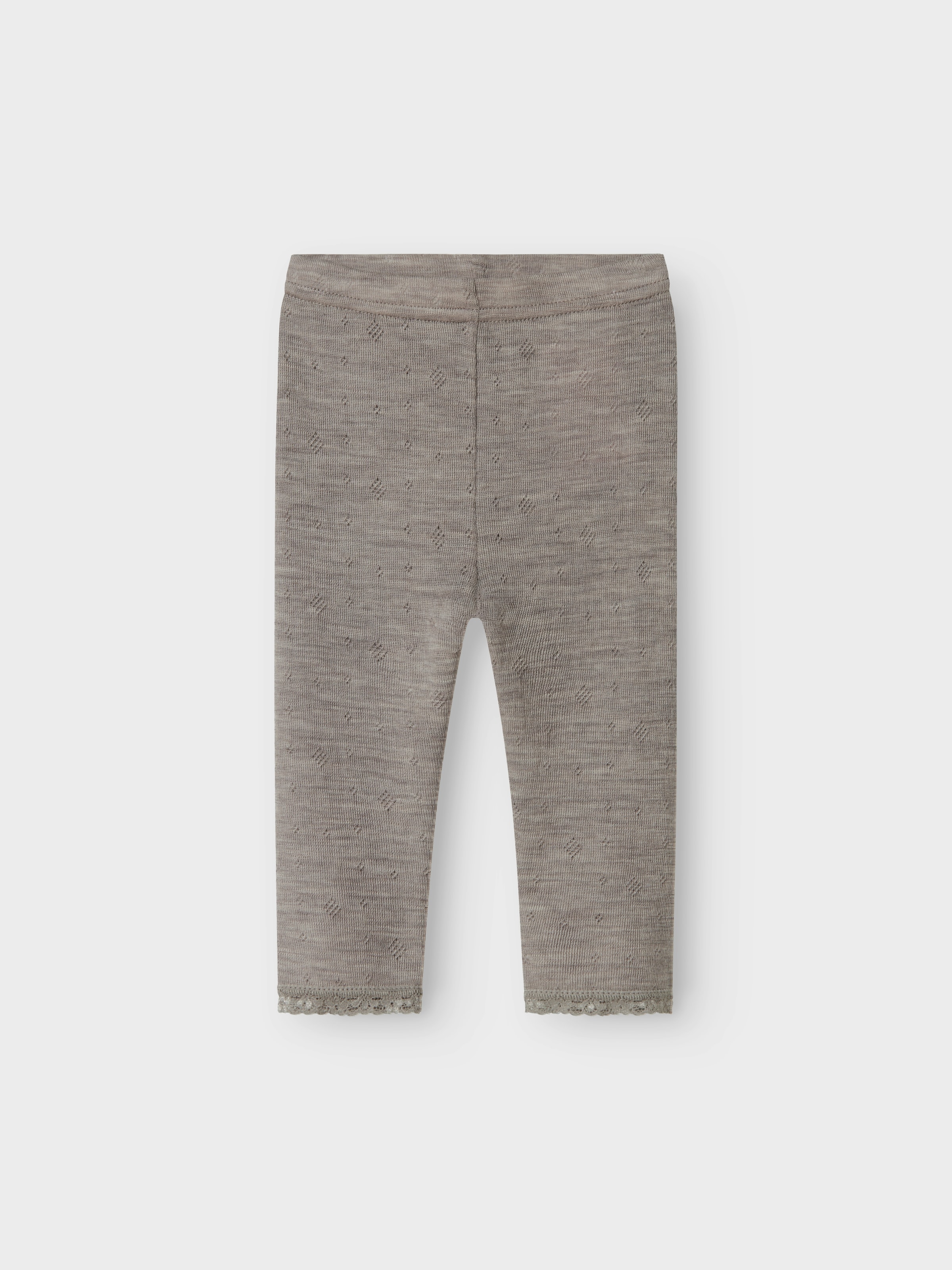 Name It Leggings »NBFWANG WOOL NEEDLE LEGGING SOLID NOOS«  laine, coupe slim