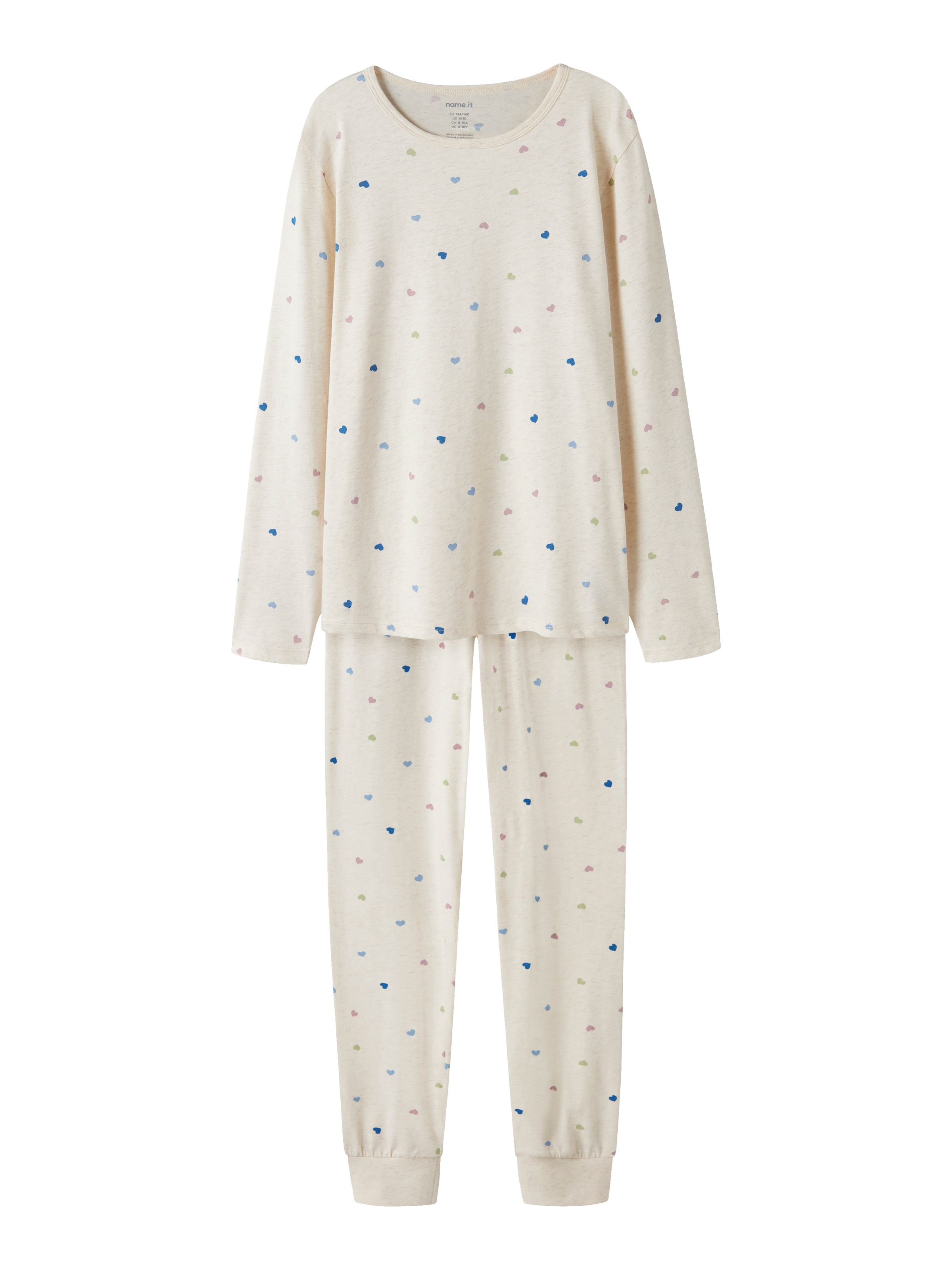 Name It Schlafanzug »NKFNIGHTSET PEYOTE HEARTS NOOS« Set, 2 tlg.