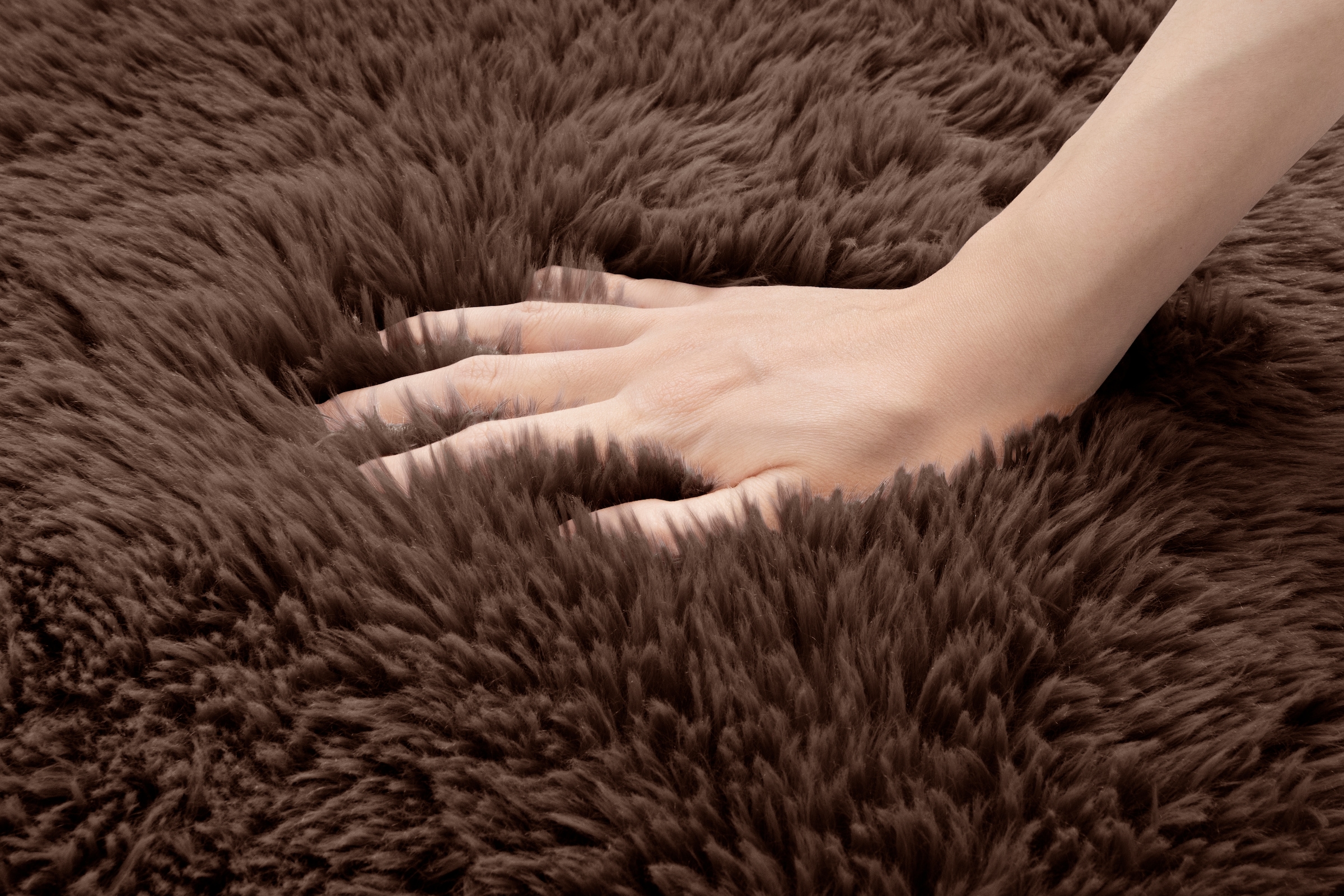 GOODproduct Tapis à poils longs »Silky, besonders weich und kuschelig, sehr dichte Qualität« Rectangulaire 33 mm Höhe revêtement antidérapant, lavable, uni, salon, chambre