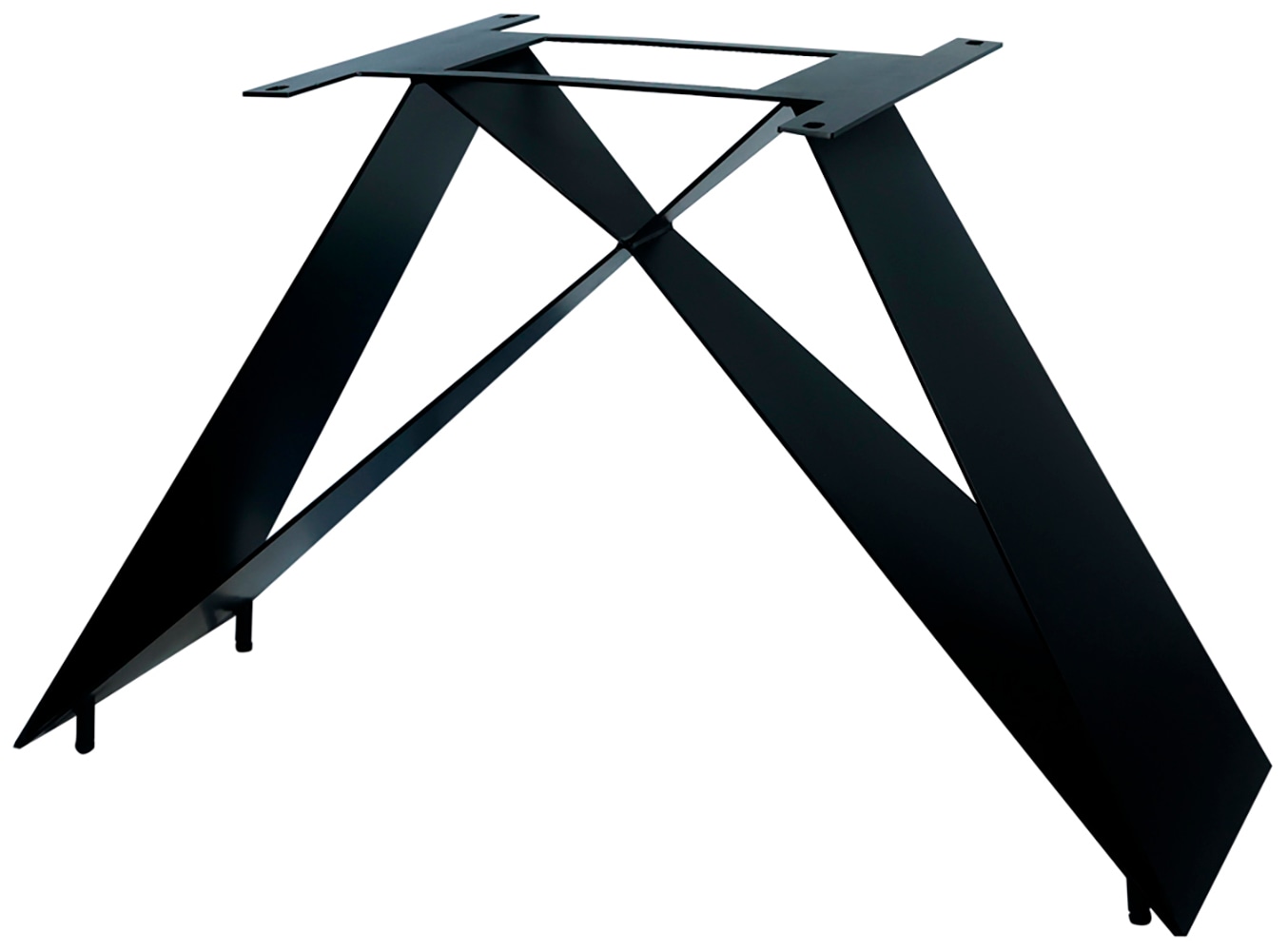 SIT Pied de table »Kotor aus Metall in Schwarz für Platten von 160–240 cm« 1 cuis tlg. Support de plateau de table minimaliste au design Cross-Base