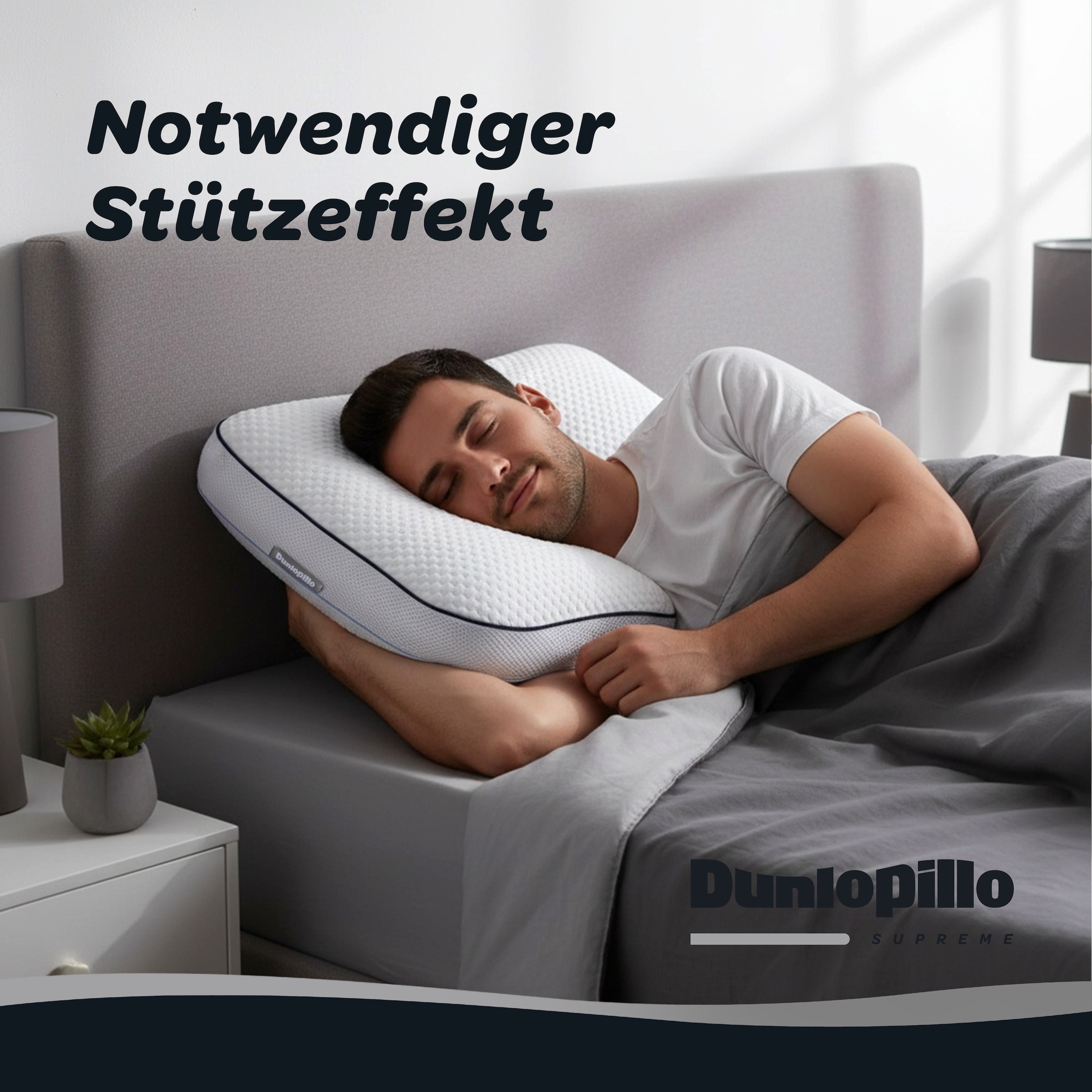 Dunlopillo Nackenkissen »Clima Flex, NEUHEIT Viskoschaum mit kühlender & wärmender Seite« in Grösse 60 x 50 x 15 cm, Individuell anpassbar: mit drei Einlagen
