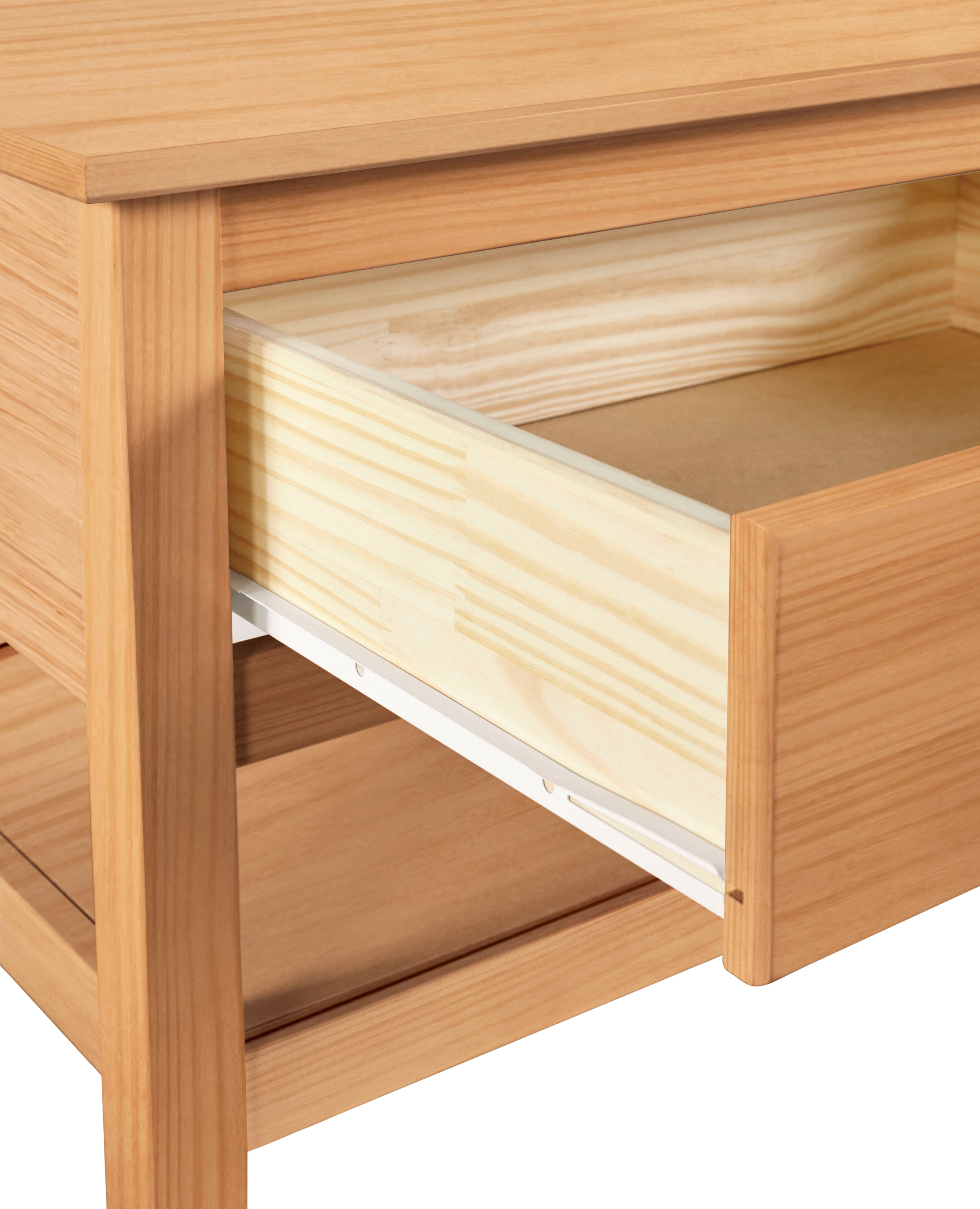 Home affaire Couchtisch »Schröder« mit 2 Schubladen und 1 Einlegeboden, aus massivem Kiefernholz