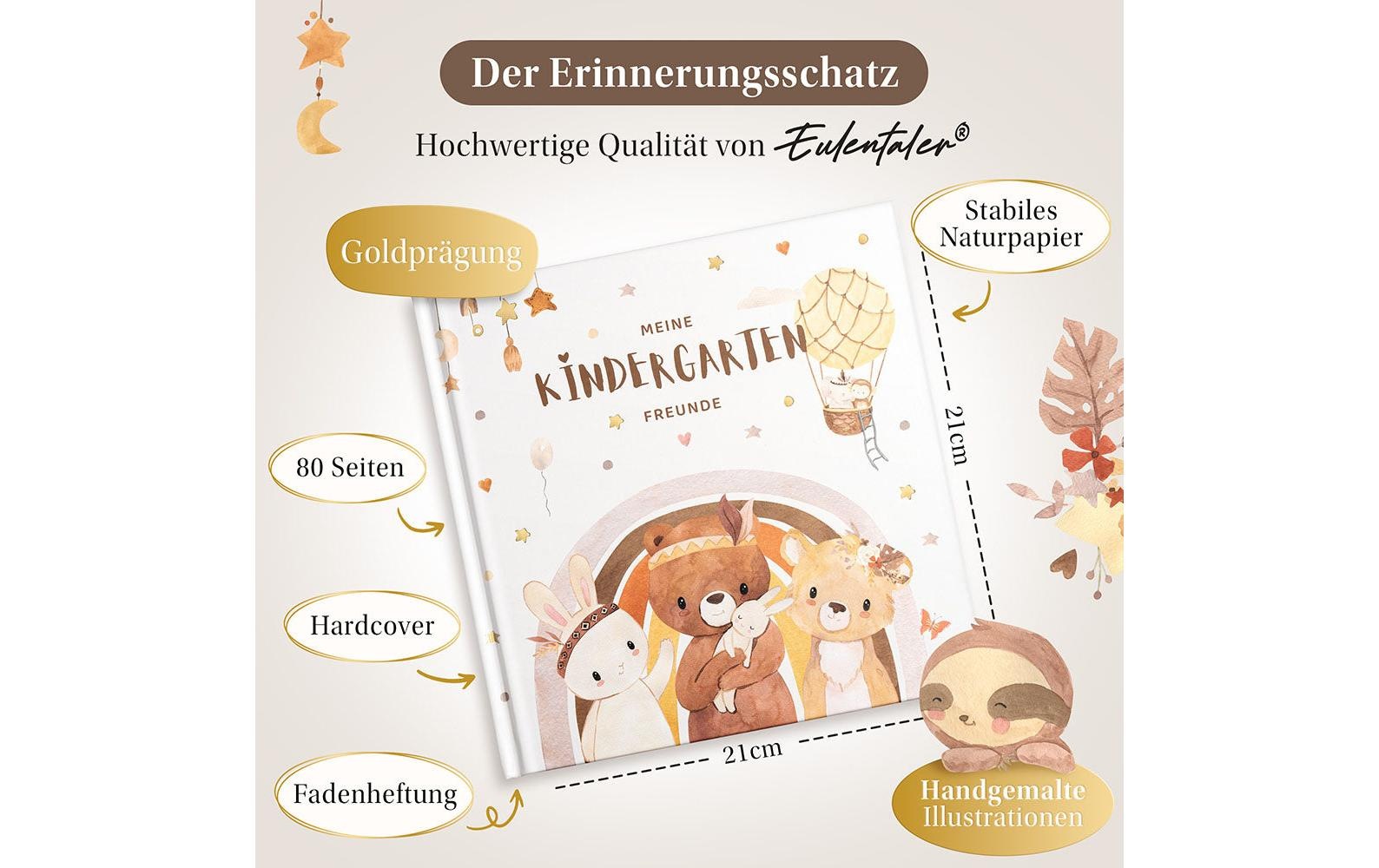   Tagebuch »Eulentaler Boho« DIN A4 Liebevolles Freundealbum für Kita-Erinnerungen