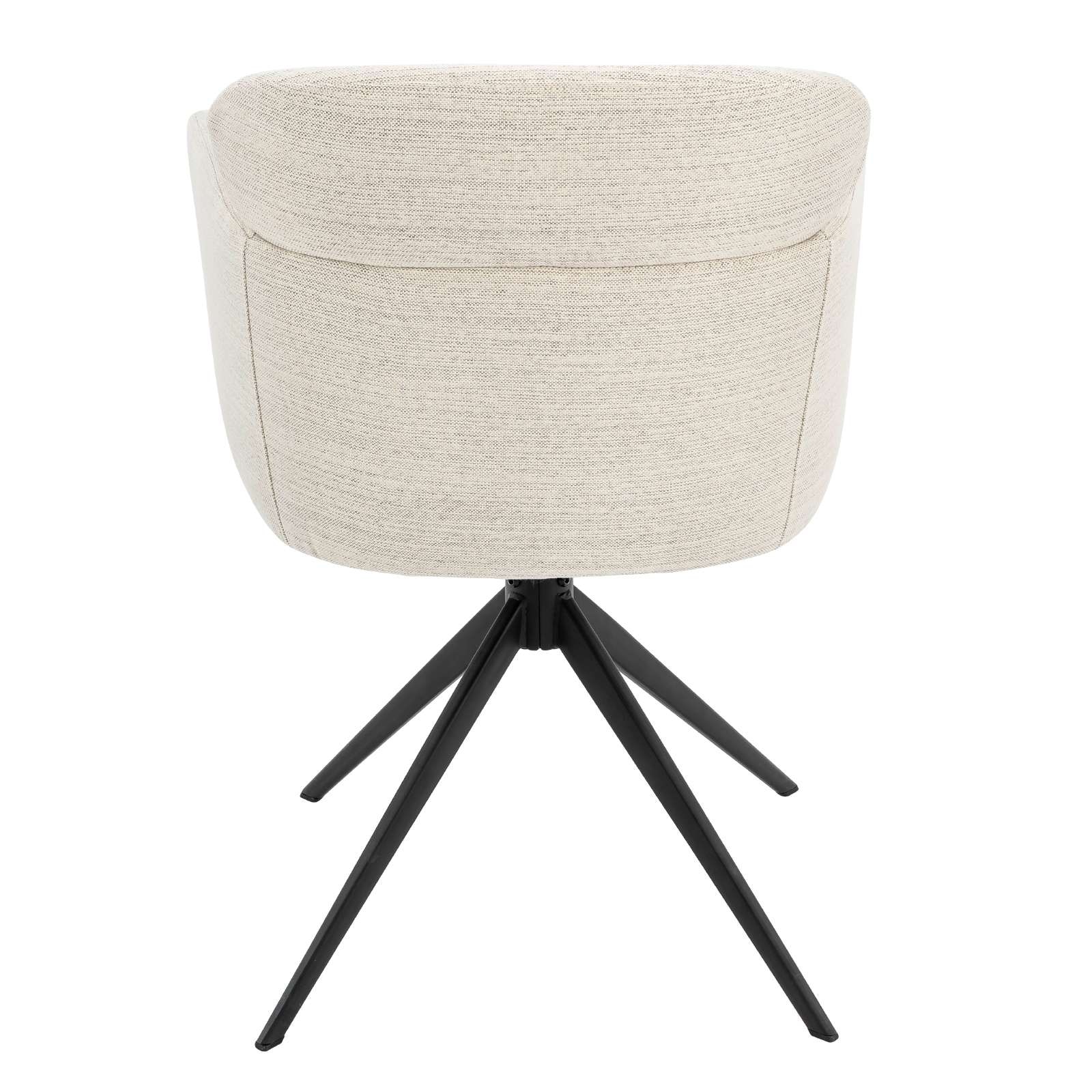 GOODproduct Chaise de salle à manger »Isarco« () 2 cuisretour automatique à 360°, dossier rembourré, accoudoir et surface d'assise