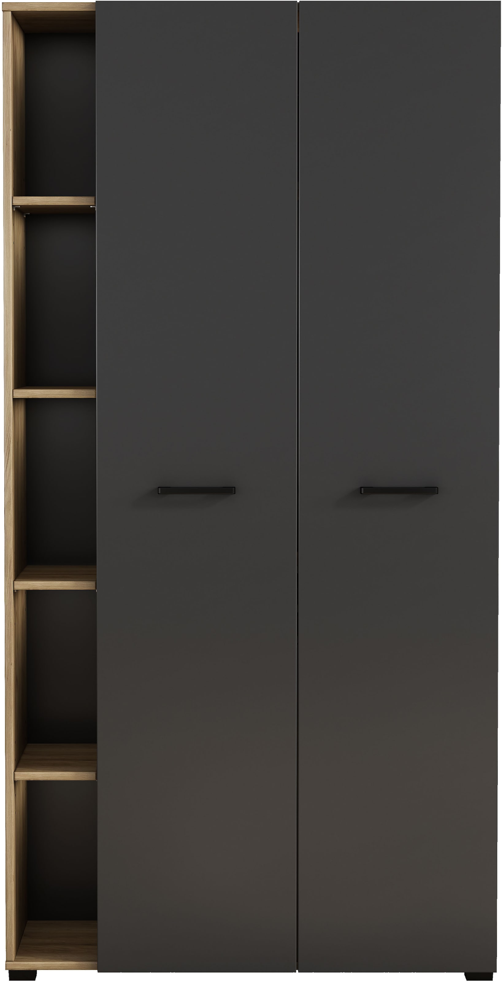 GOODproduct Armoire pour ordinateur »Moid« Set,  PC-Schrank, mit zwei Türen, mit Tastaturauszug, B 88 cm