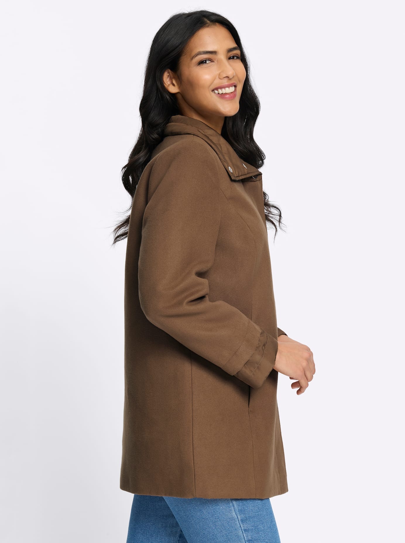 Classic Basics Veste longue ohne Kapuze