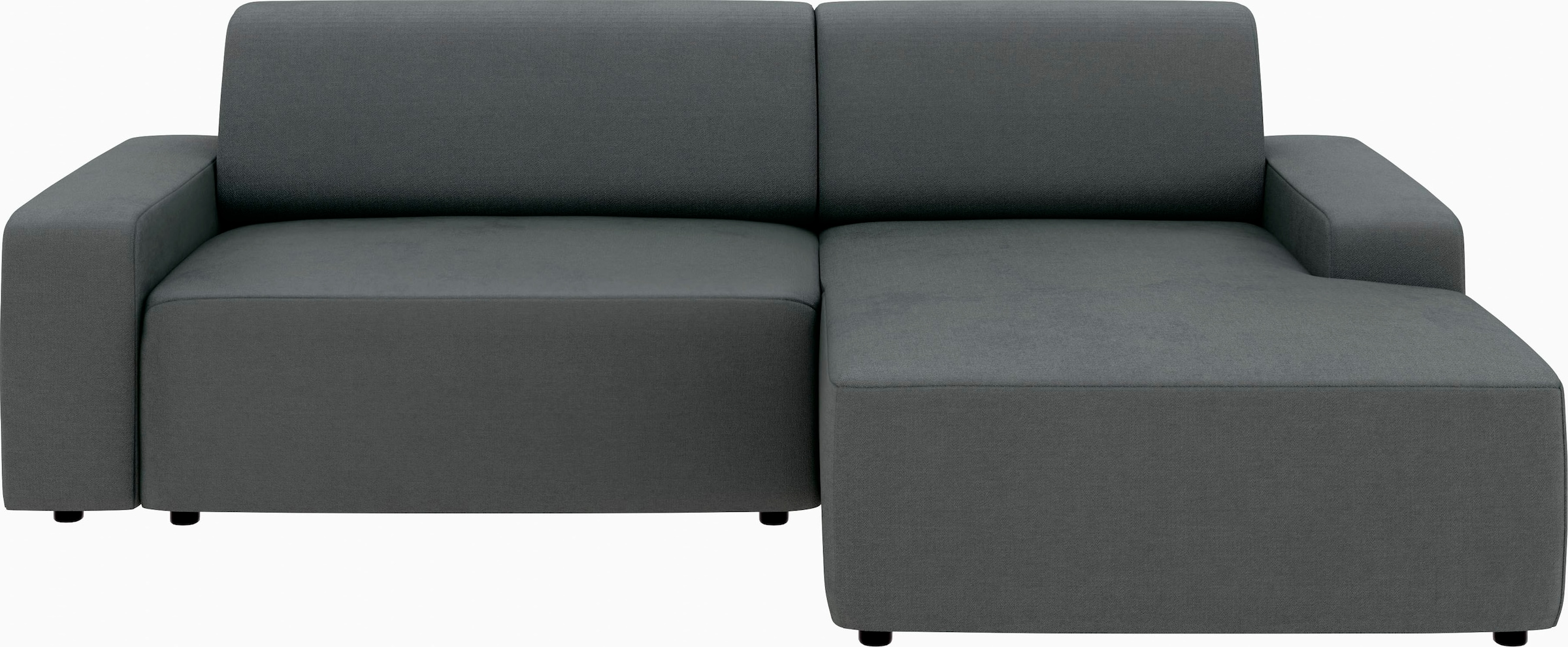 TRENDMANUFAKTUR Canapé d'angle »Wien, wahlweise mit Sitzvorschub und Bettkasten, Breite 246 cm« Forme en L, en velours côtelé tendance