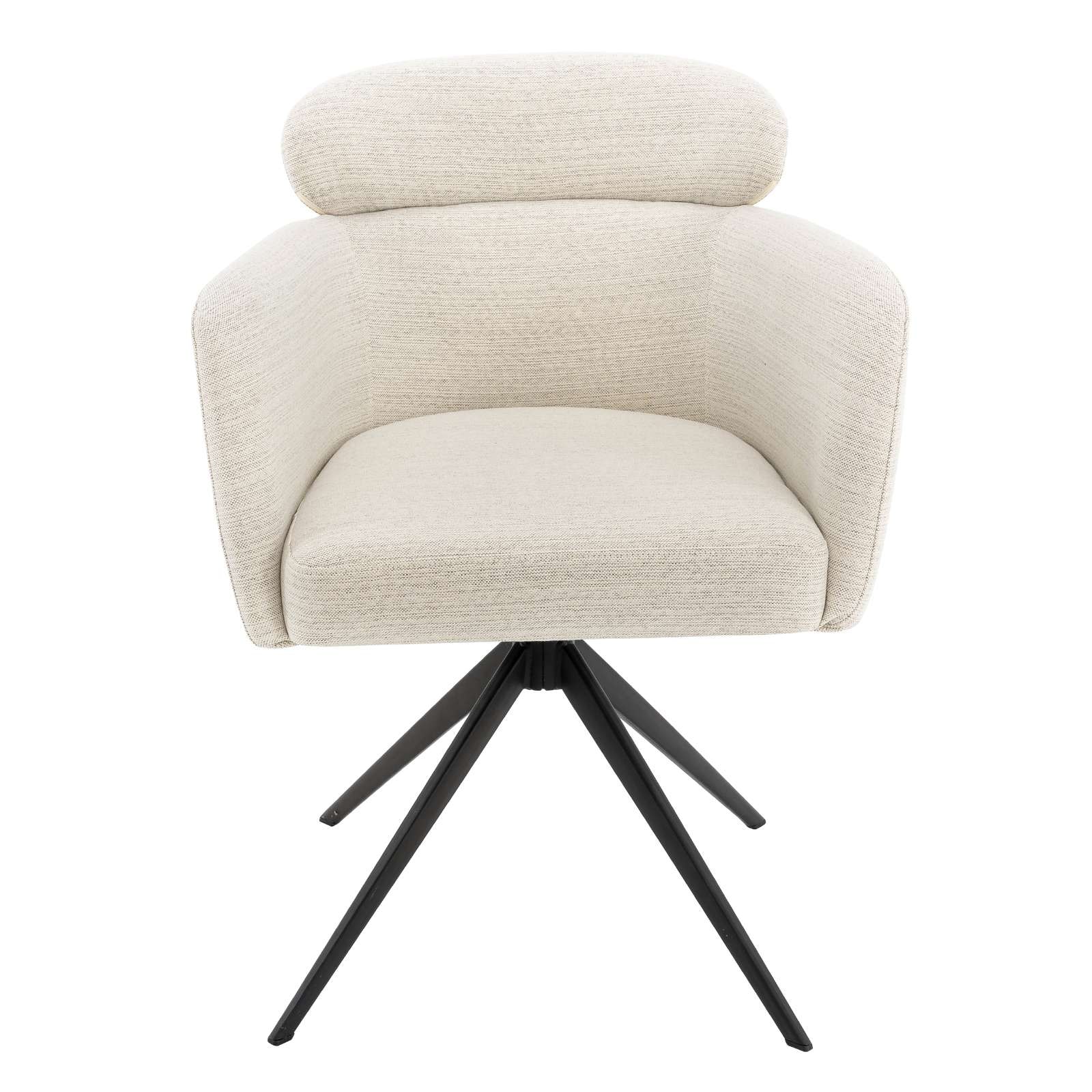 GOODproduct Chaise de salle à manger »Isarco« () 2 cuisretour automatique à 360°, dossier rembourré, accoudoir et surface d'assise