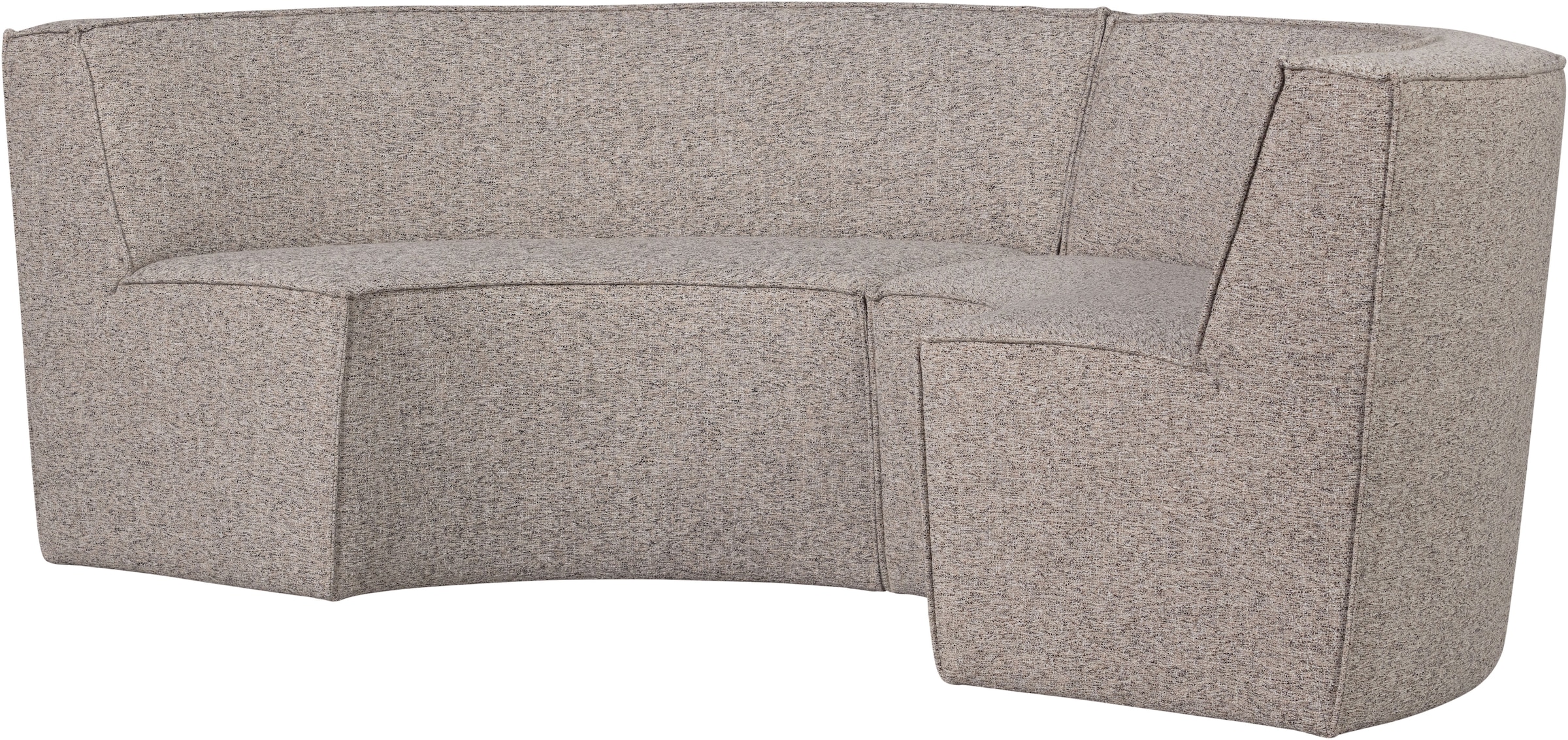 WOOOD Küchensofa »Europa mit runder Formgebung und Grobgewebe-Bezug B262 x T131 x H85 cm« Sehr hohe Verschleissfestigkeit, Tragkraft 300 kg, Teflon-Imprägnierung