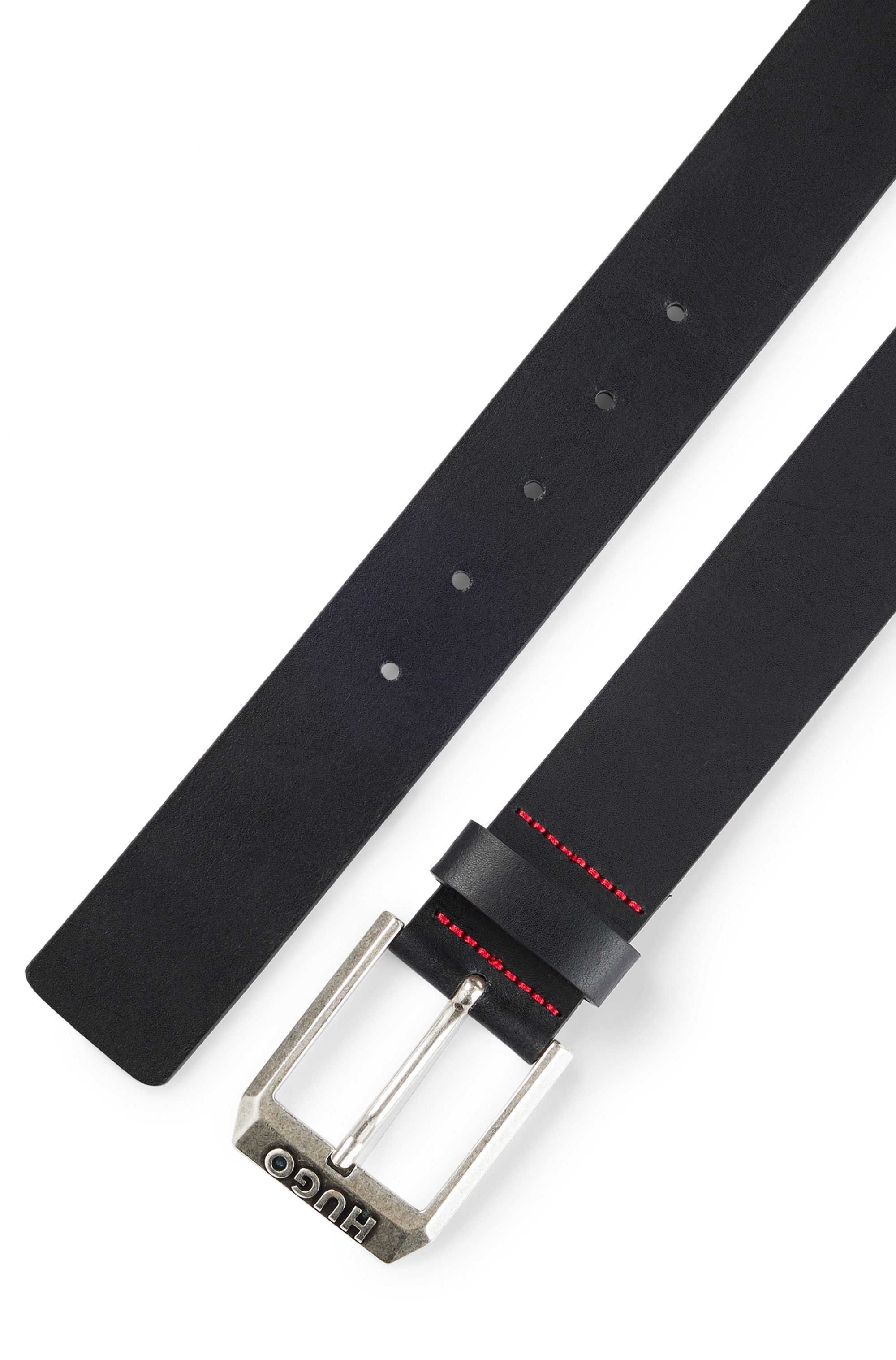 HUGO Ceinture en cuir »Gelio Sz40« mit Markenlabel von HUGO